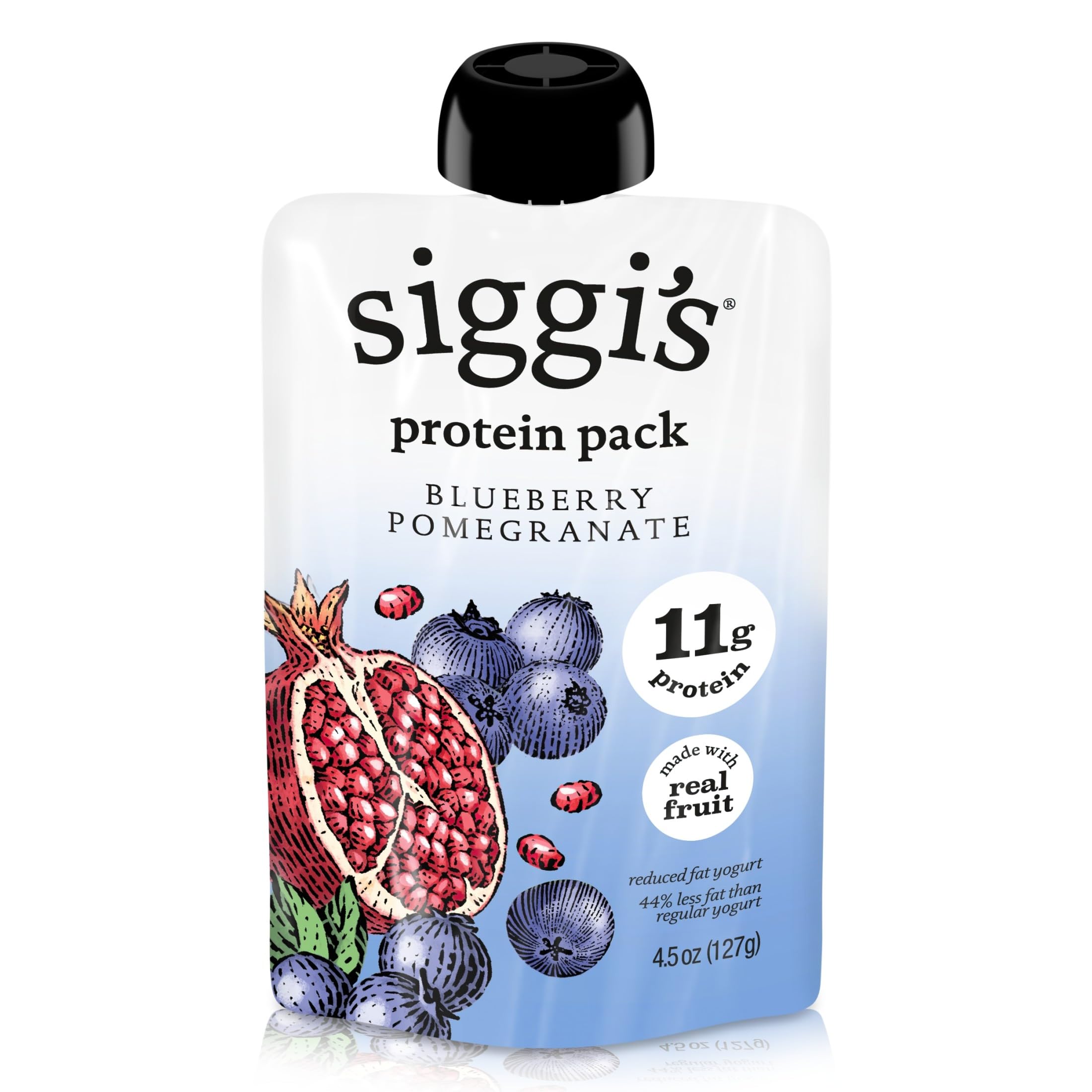 siggi's Protein Pack, Blueberry Pomegranate, 4.5 oz Yogurt Pouch