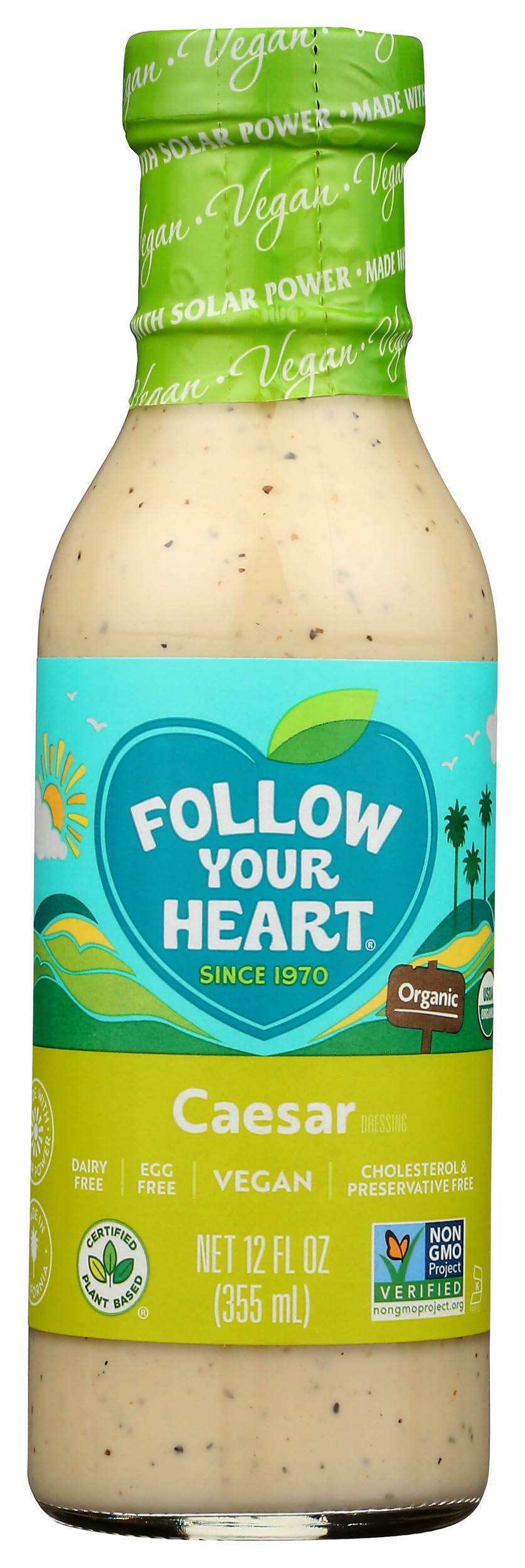 Dressing Caesar Vegan Gluten-Free Organic, 12 Fl Oz