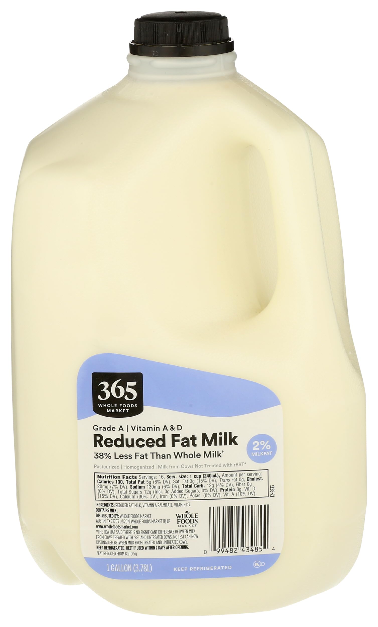 Reduced Fat 2% Milk, Gallon, 128 oz