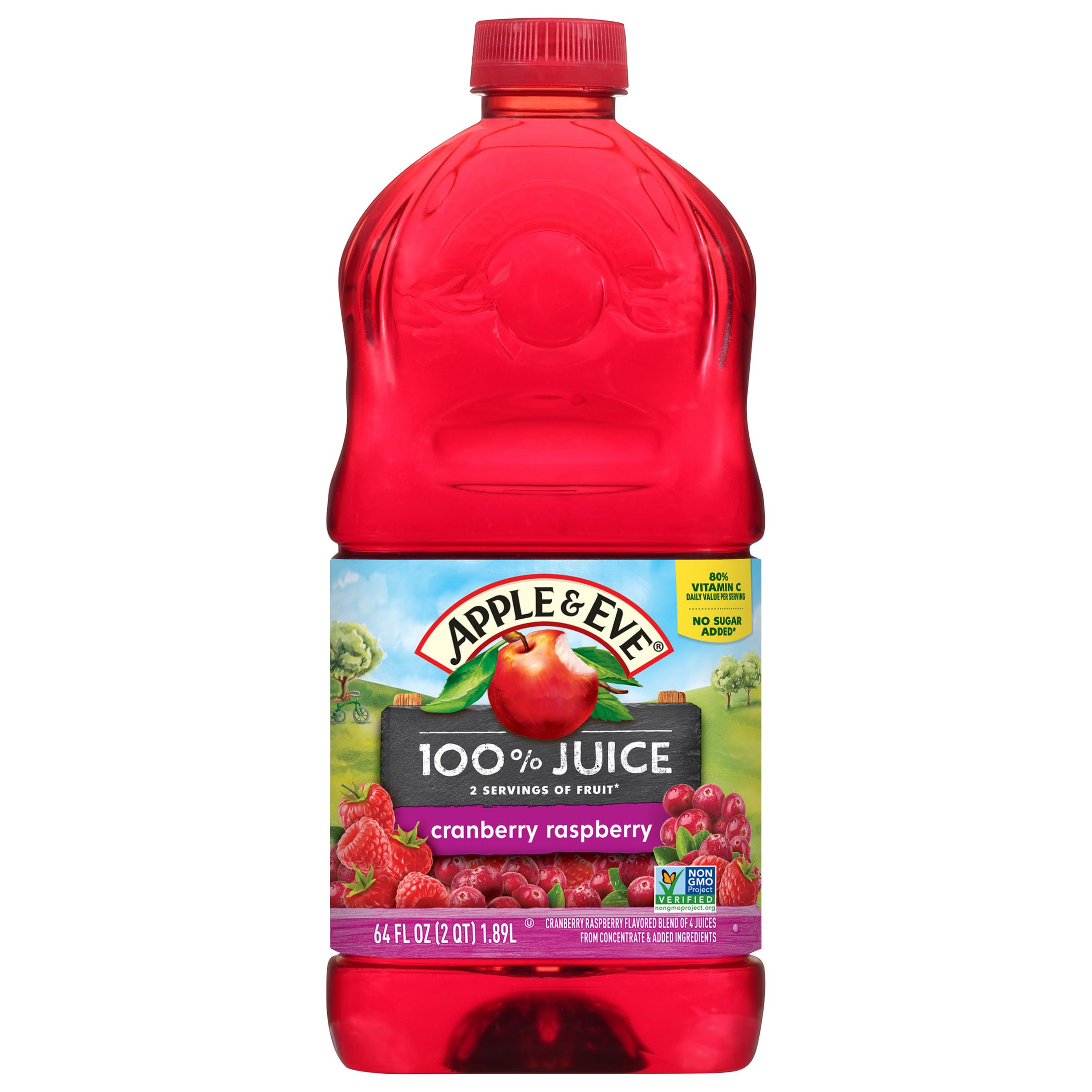 Apple & Eve 100% Juice Cranberry Raspberry, 64 oz