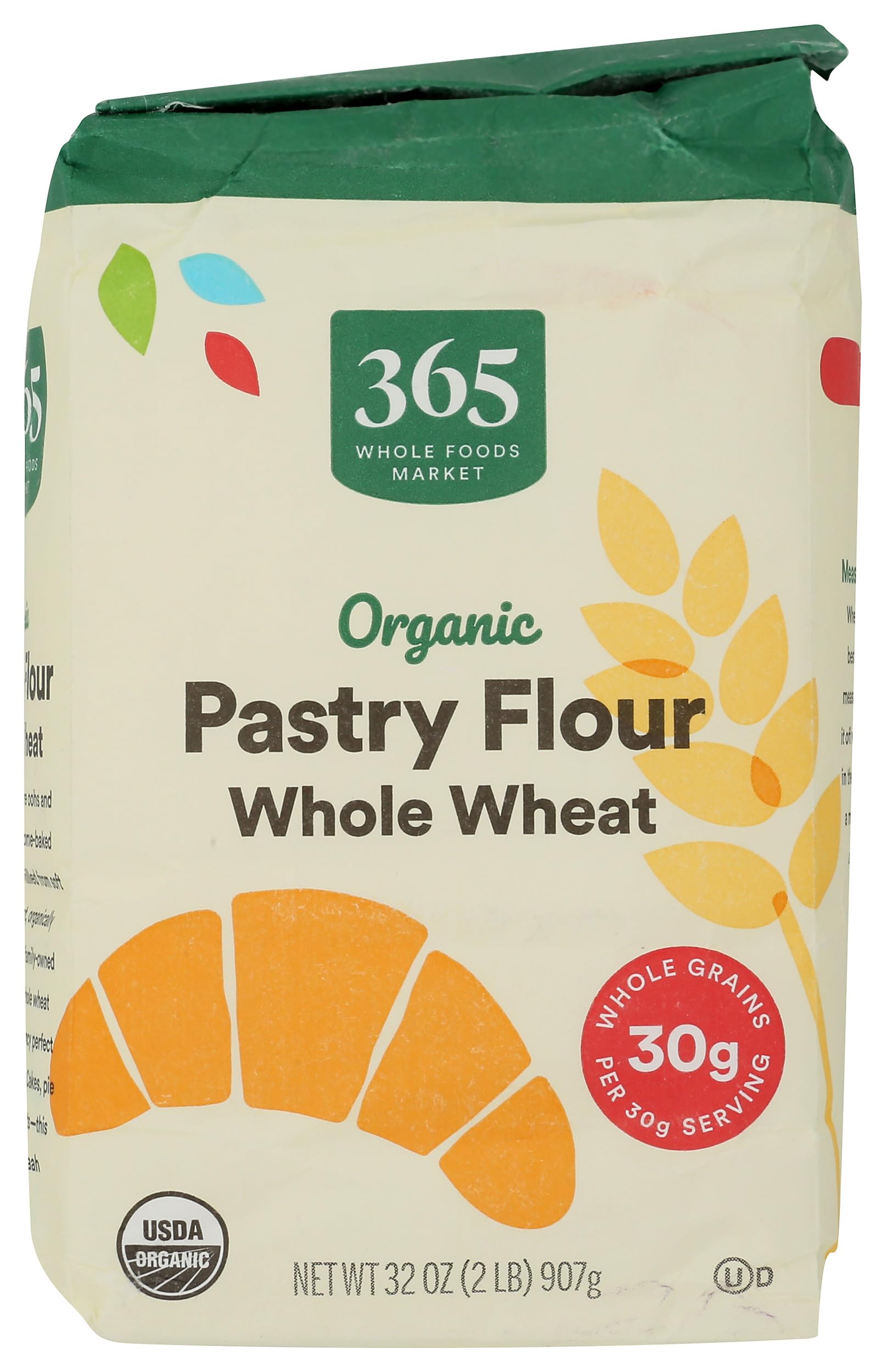 Organic Whole Wheat Pastry Flour, 2 LB