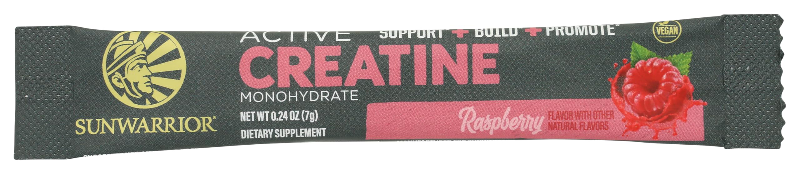 Sunwarrior Raspberry Active Creatine Stick Pack SGL, 0.24 OZ