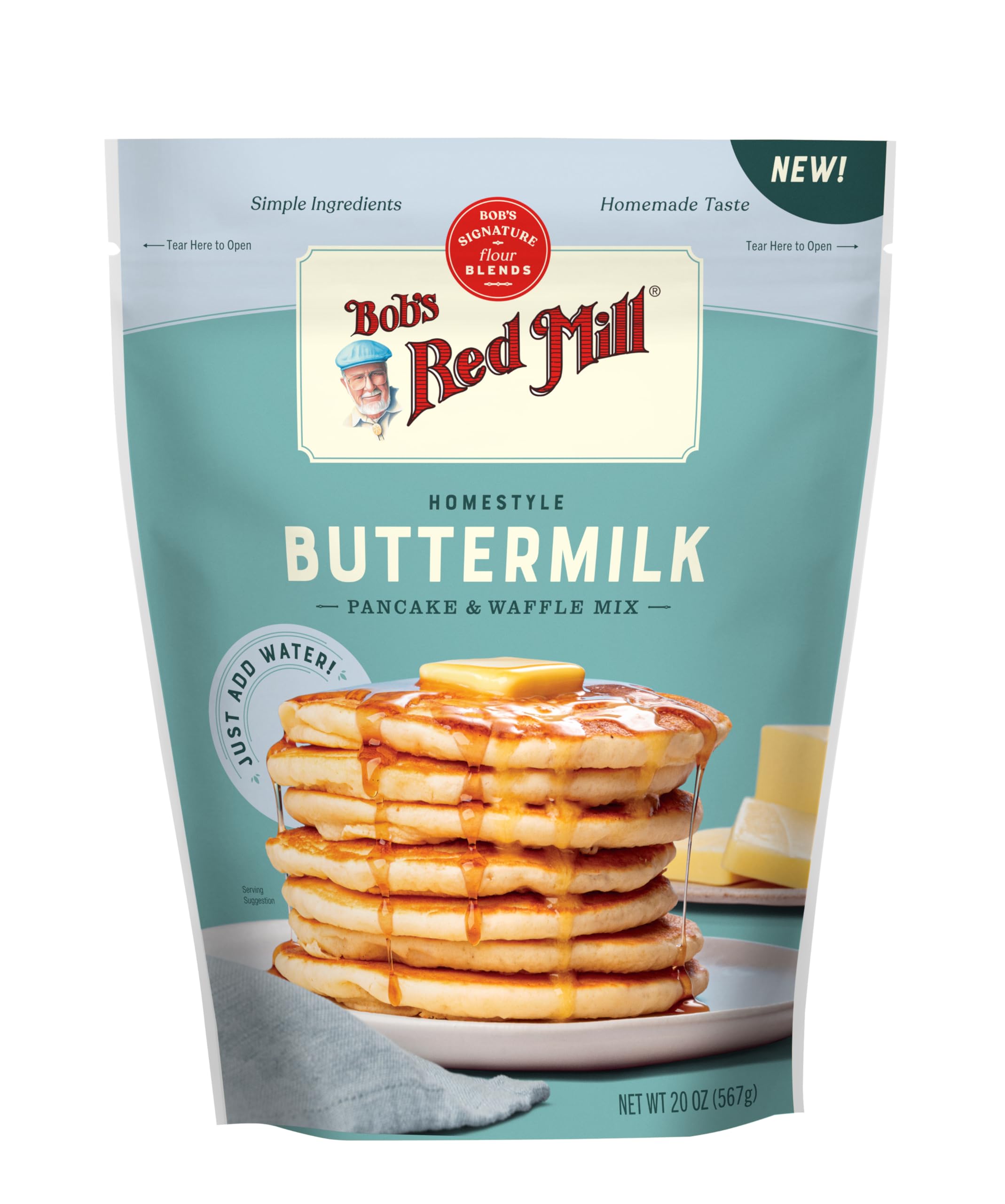 Bob's Red Mill Homestyle Buttermilk Pancake & Waffle Mix, 20oz