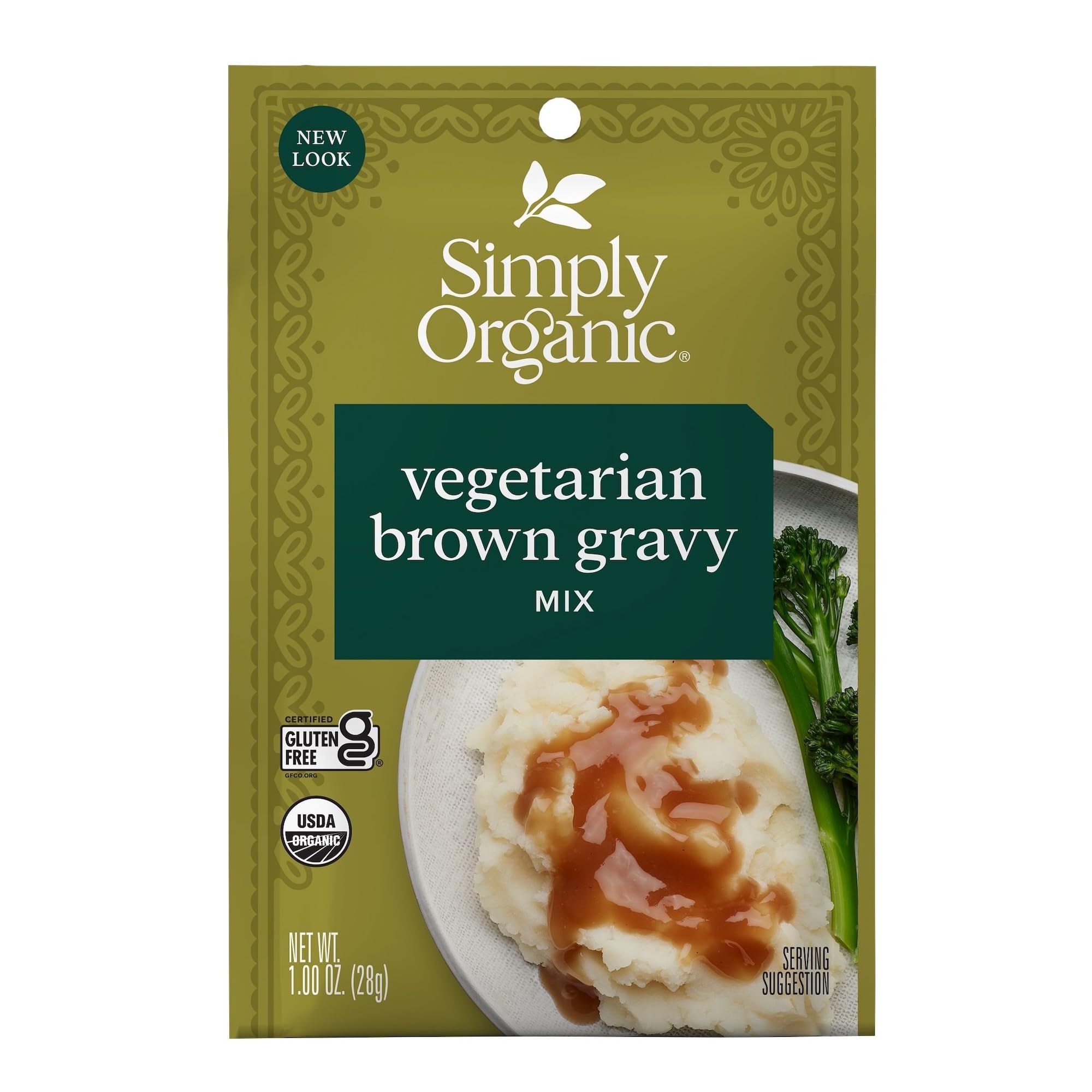 Simply Organic Brown Gravy Mix, Vegetarian, 1 Ounce