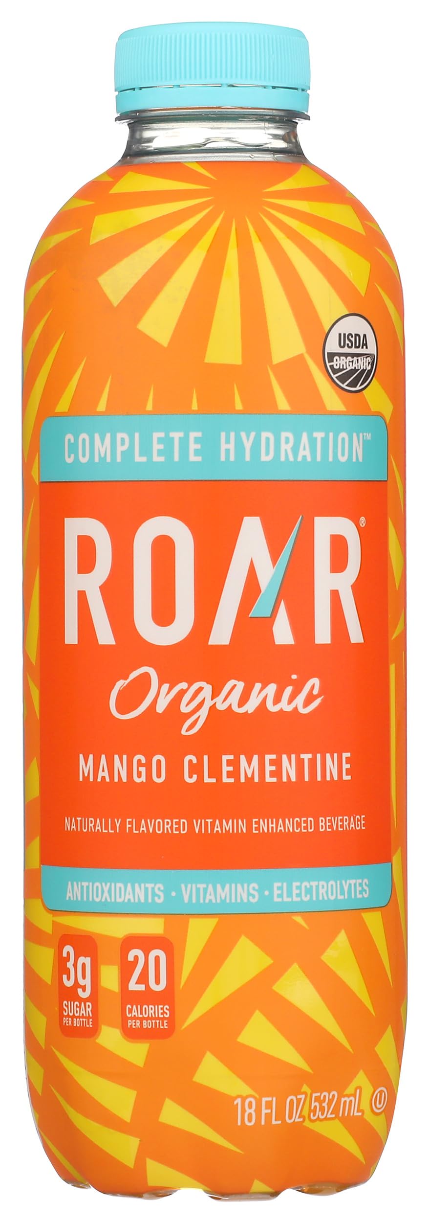Roar, Water Electrolyte Clementine Mango, 16.9 Fl Oz