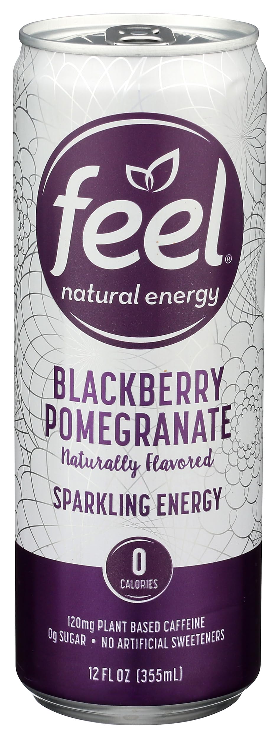 Feel, Caffeinated Beverage Blackberry Pomegranate, 12 Fl Oz