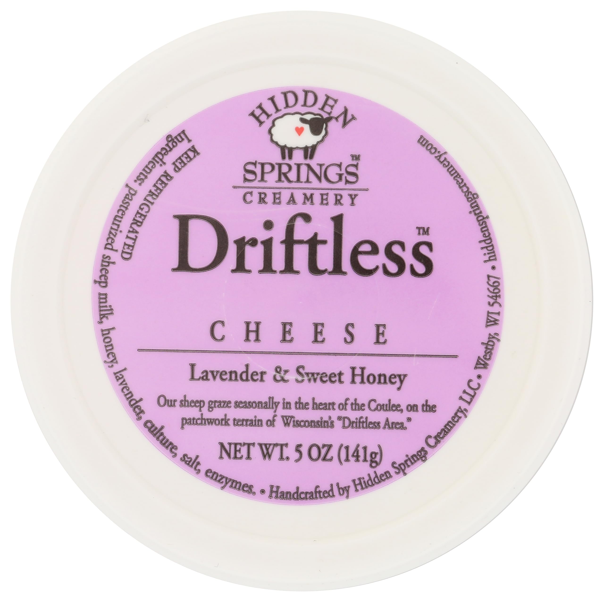 Hidden Springs, Fresh Driftless Lavender Honey Sheep Cup, 5 Ounce