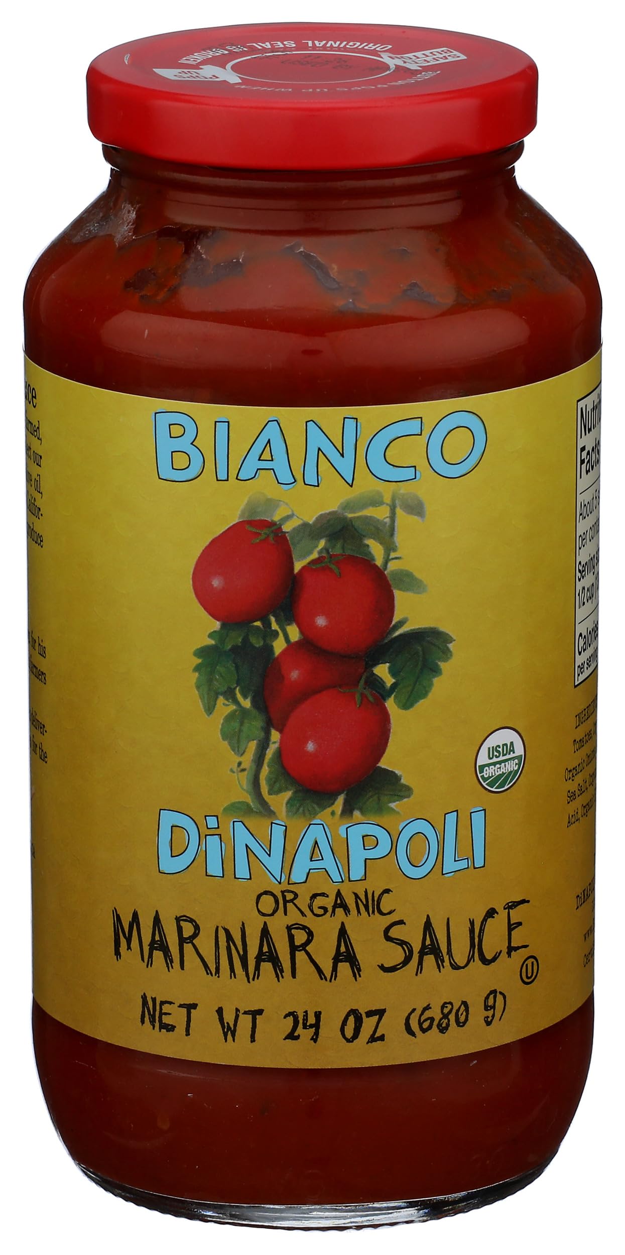 Bianco Dinapoli Organic Marinara Pasta Sauce, 24oz