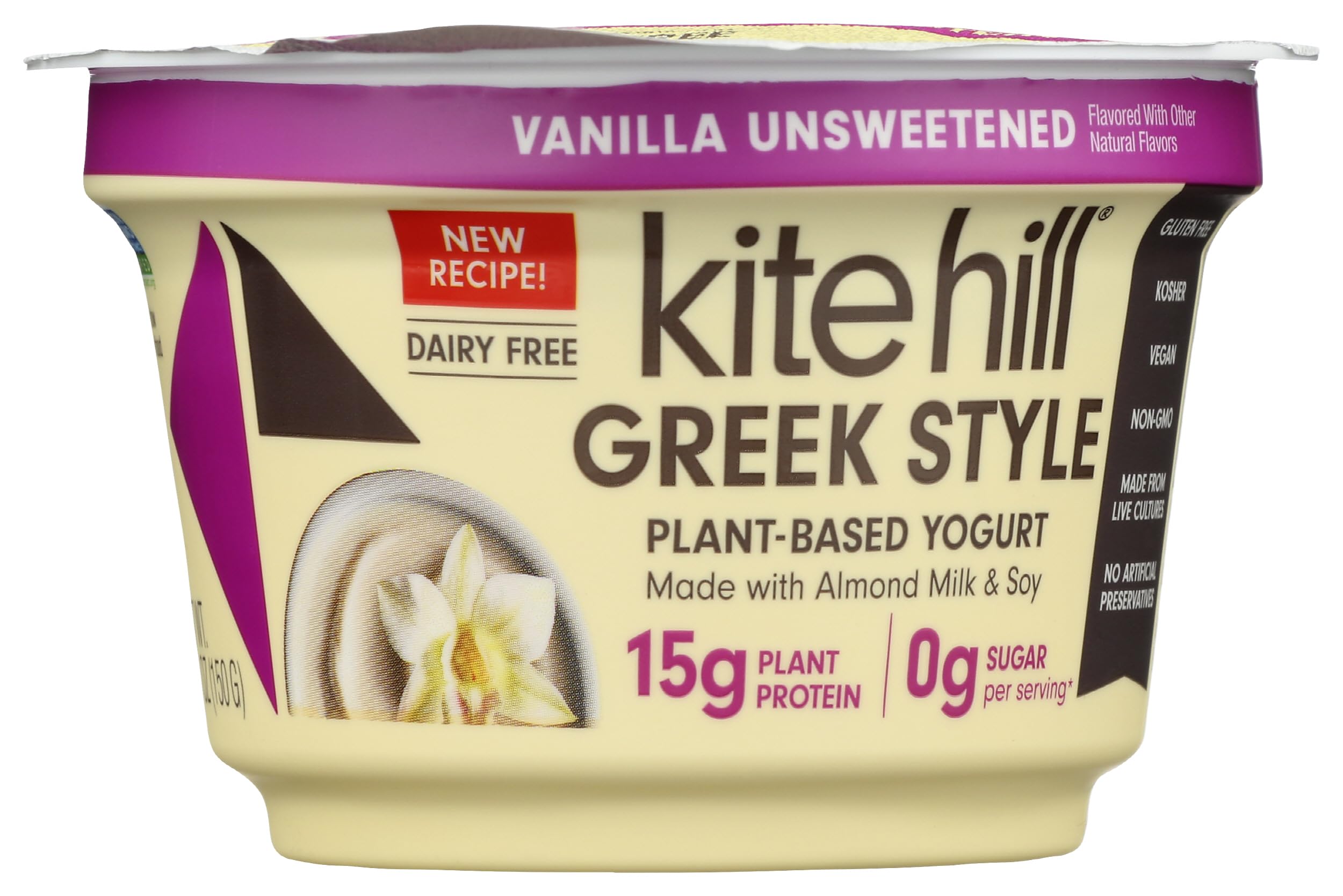 Plant Based Vanilla Unsweetened Yogurt, 5.3 Ounce