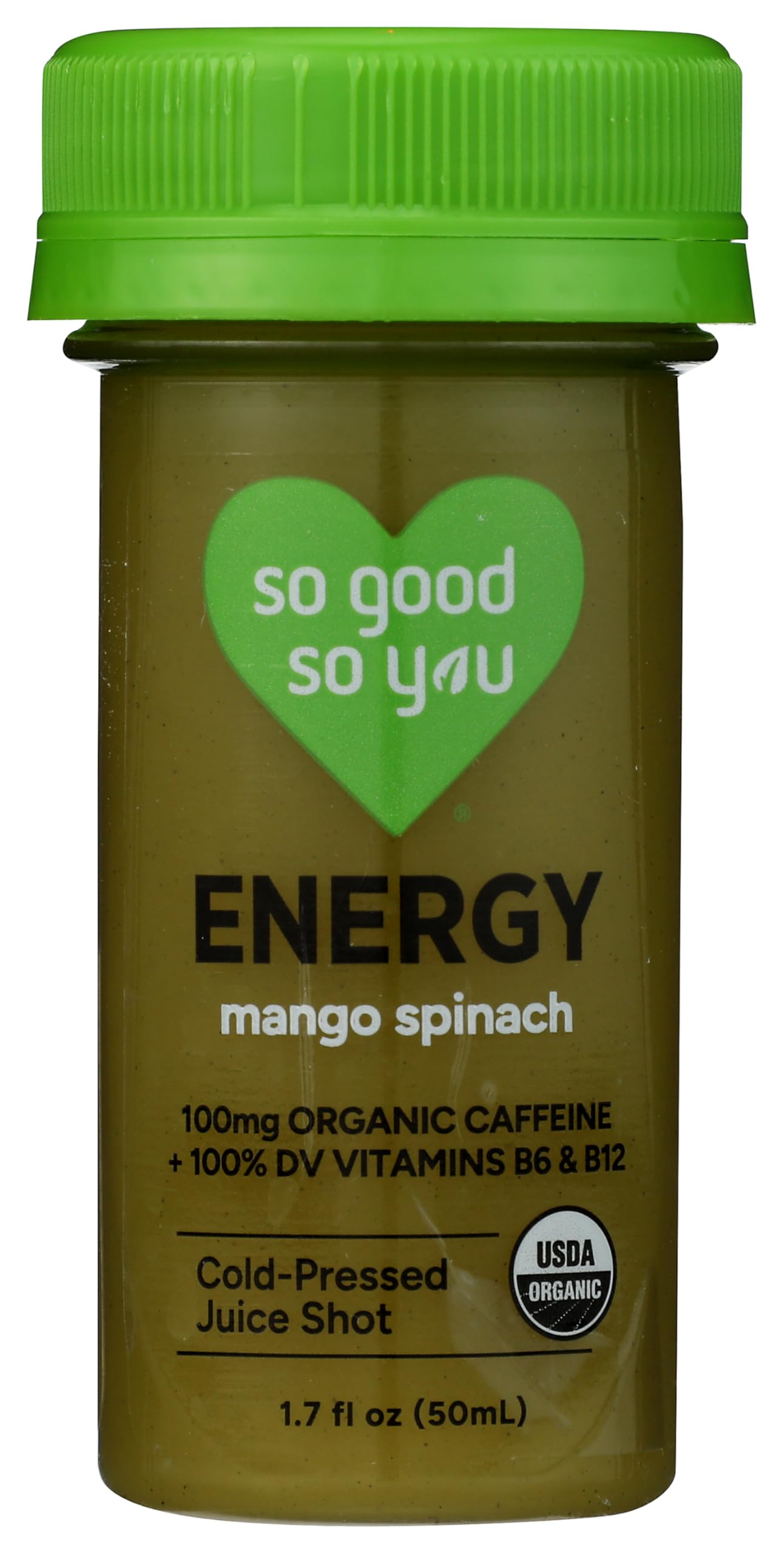Organic Energy Mango Spinach Juice Shot, 1.7 Fl Oz