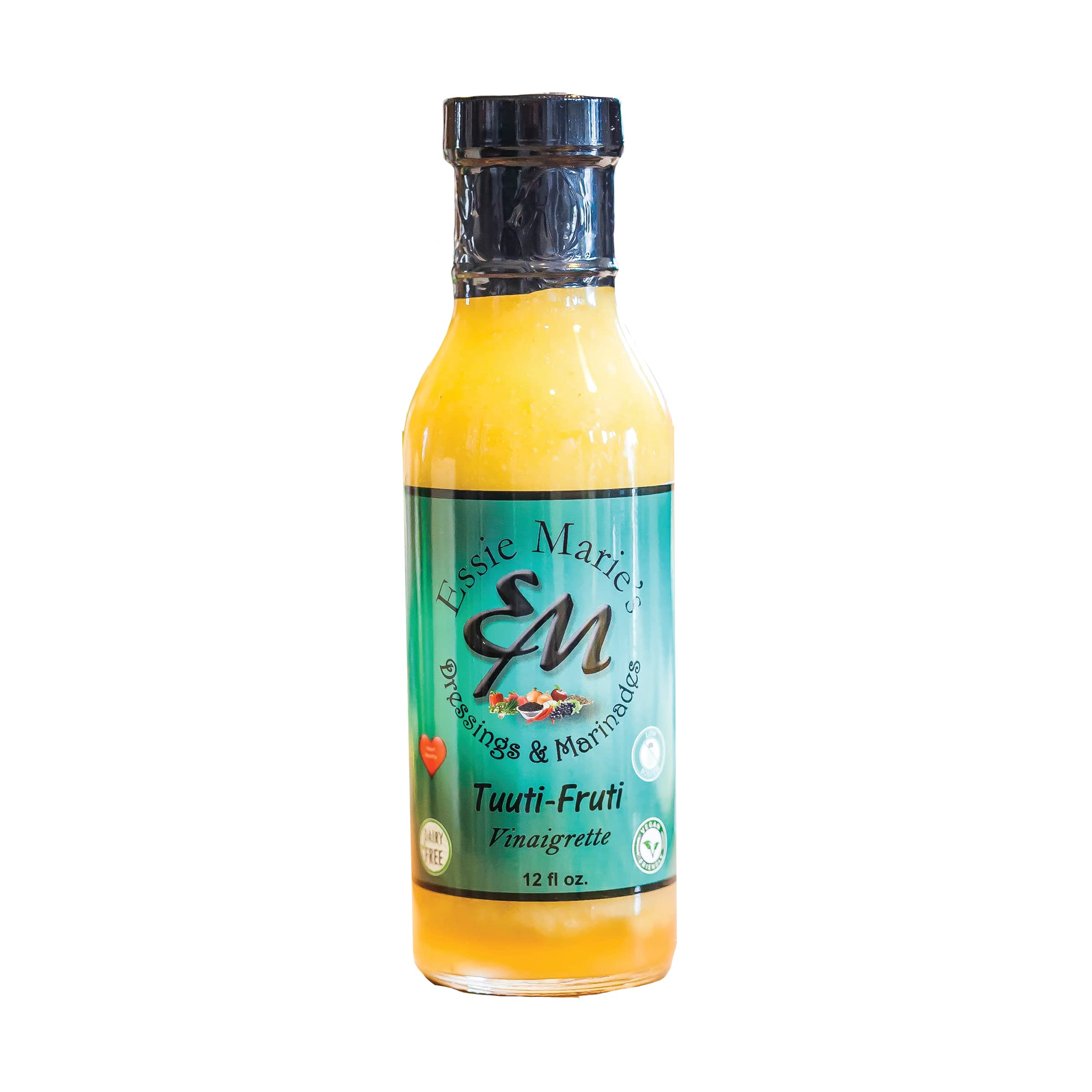 ESSIE MARIES Dressing, 12 FZ Heart Healthy Food (Tuuti Fruti Vinaigrette)