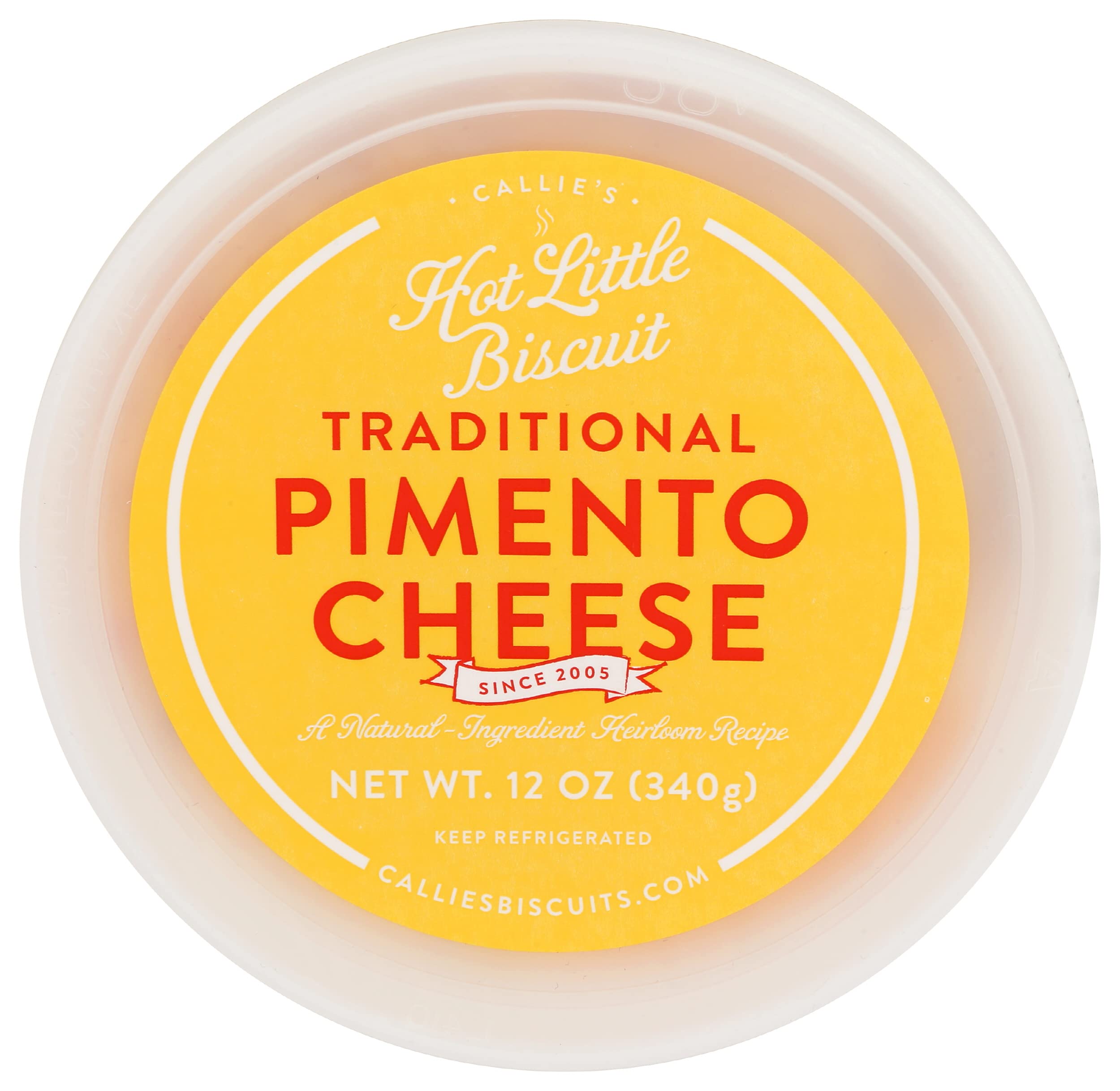 Callie's Hot Little Biscuit | Traditional Pimento Cheese | Savory Snack | Simple Blend | Fresh Cheddar with Signature Spices (Traditional Pimento)