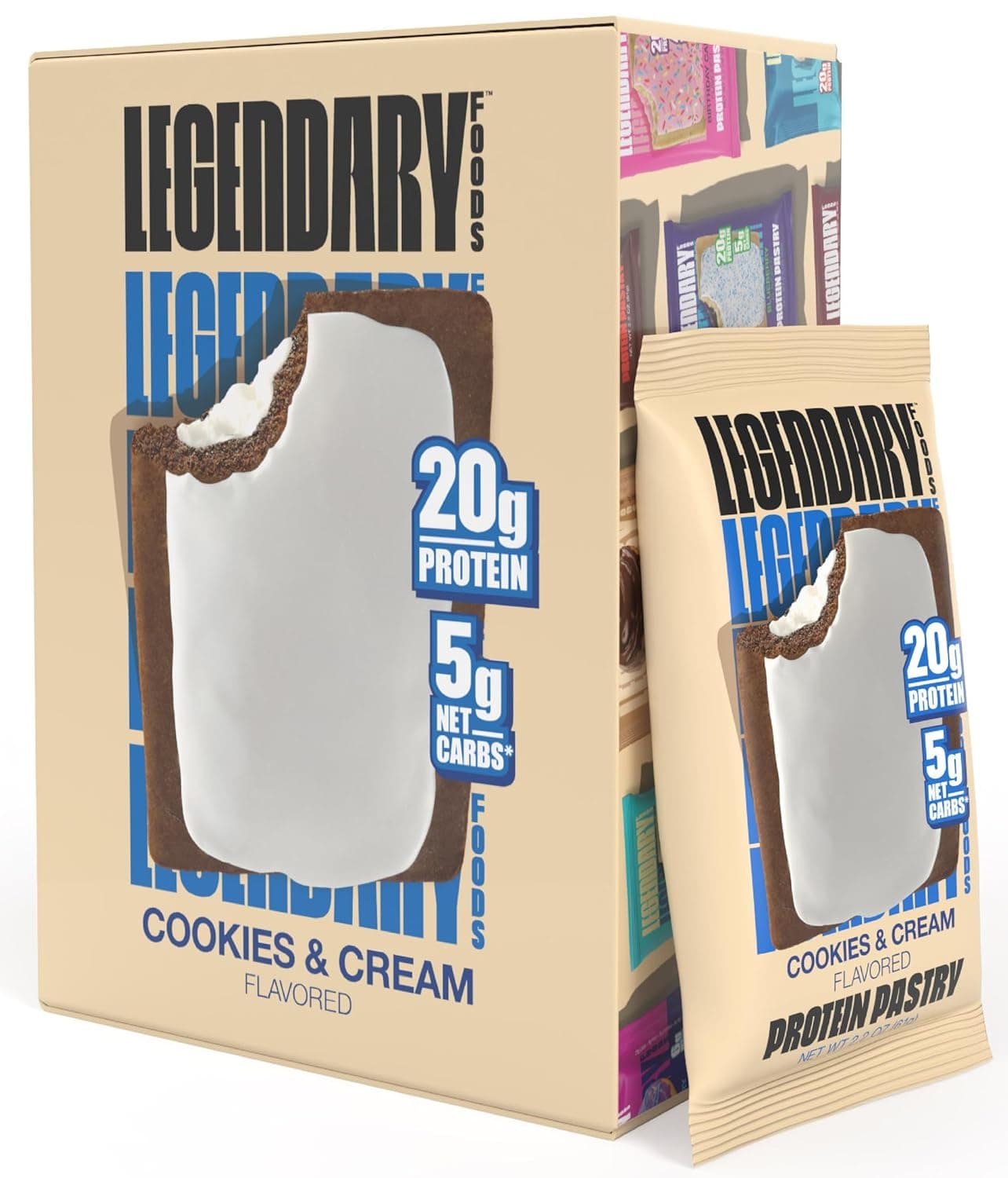 Legendary Foods Protein Pastry (Cookies and Cream)