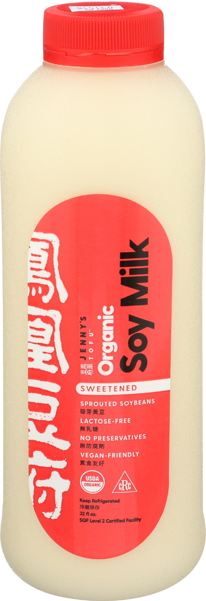 Jennys Tofu, Soy Milk Organic, 32 Fl Oz
