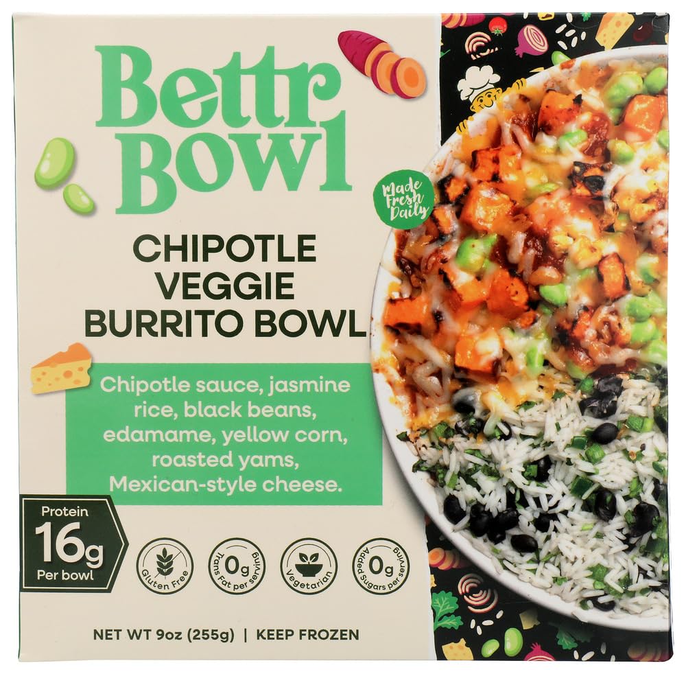 Bettr Bowl Chipotle Veggie Burrito Bowl, 9 OZ