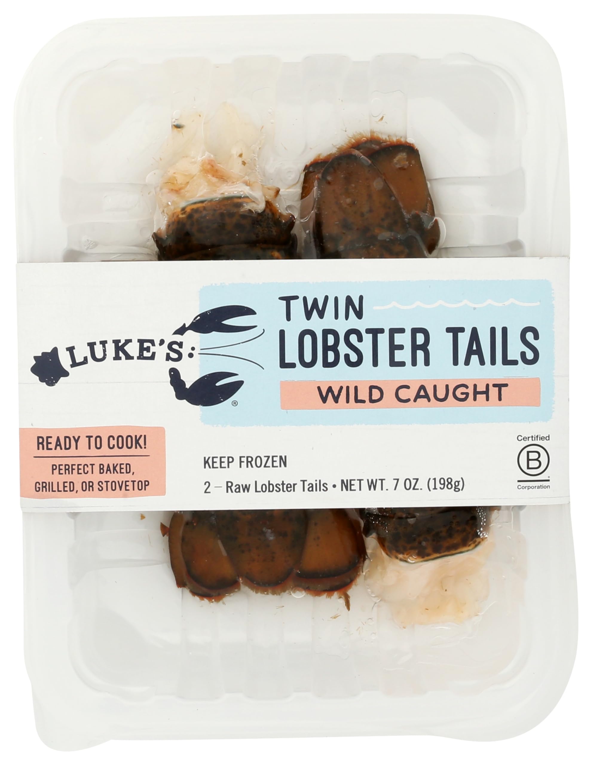 Lukes Lobster Twin Lobster Tails, 7 OZ