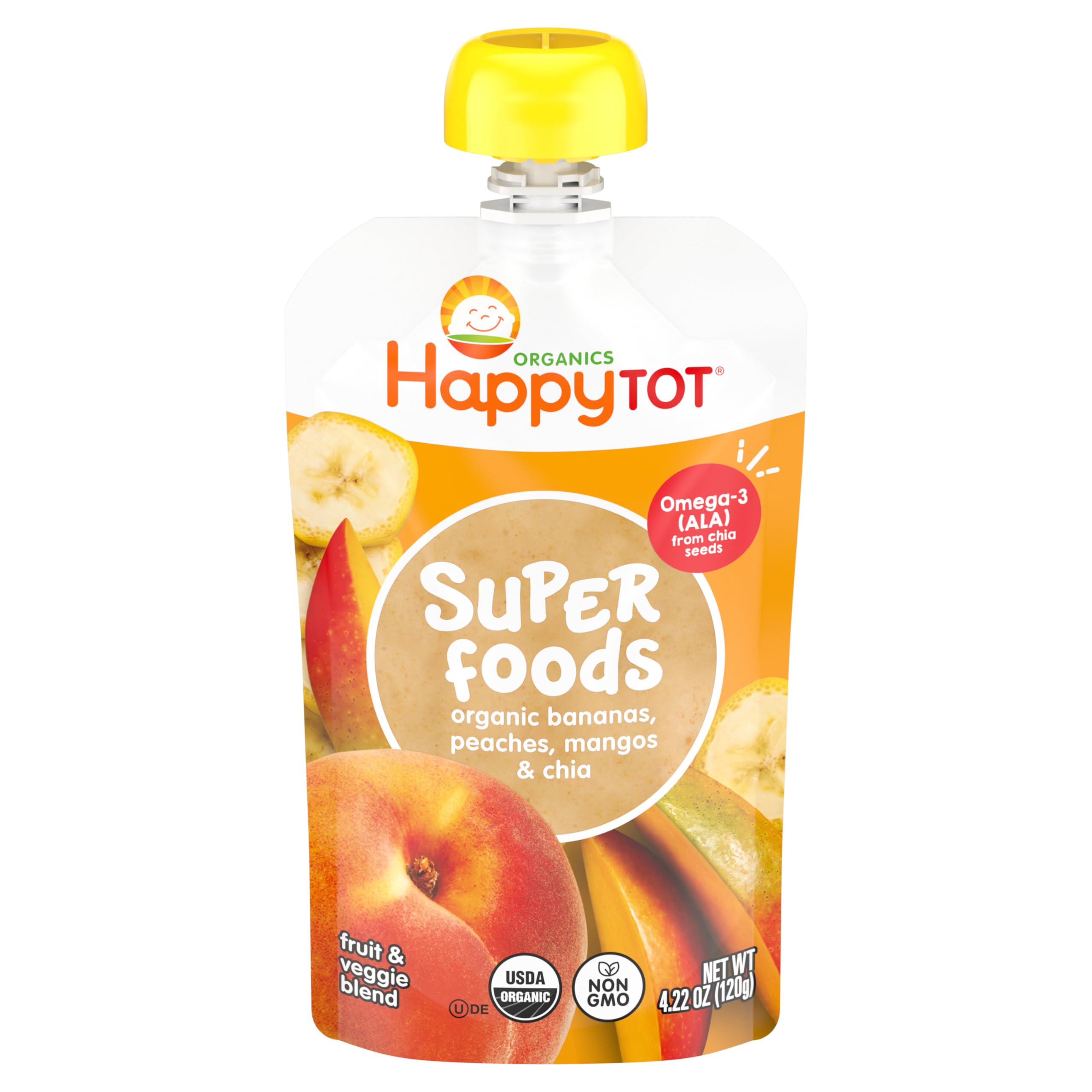Happy Tot, Banana Peach Mango