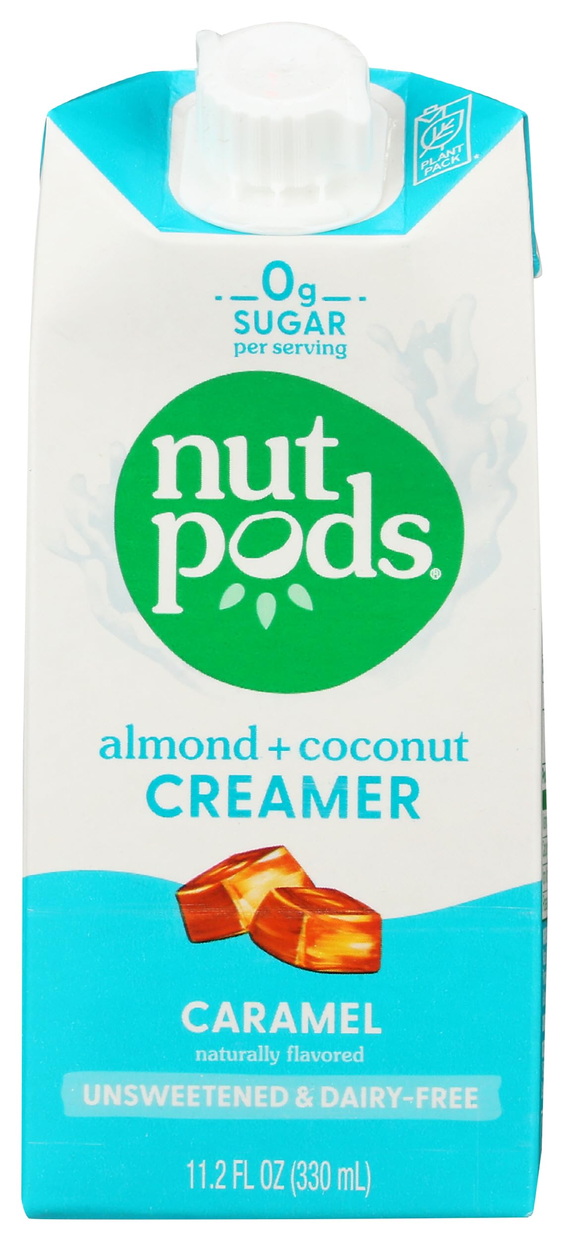 nutpods® Unsweetened Caramel Coffee Creamer, dairy-free, 11.2oz