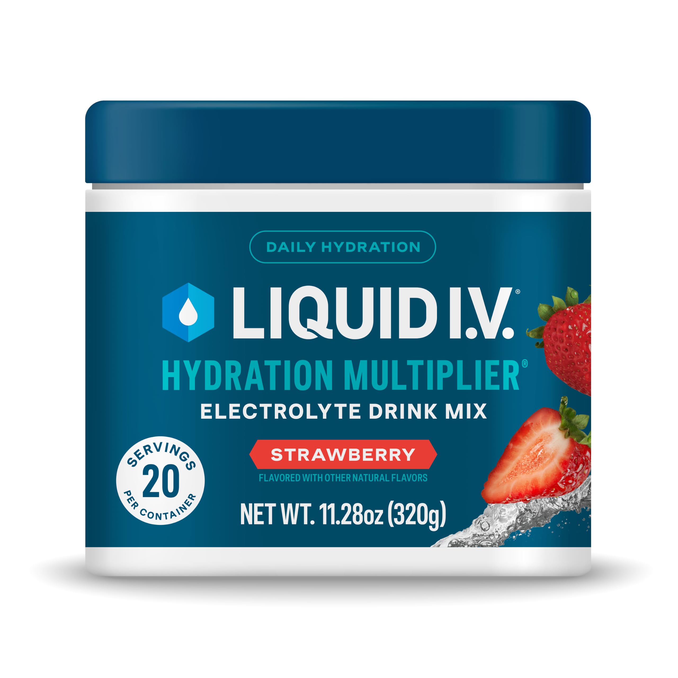 Liquid Iv Drink Mix Hydration Strawberry Tub, 11.29 Ounce