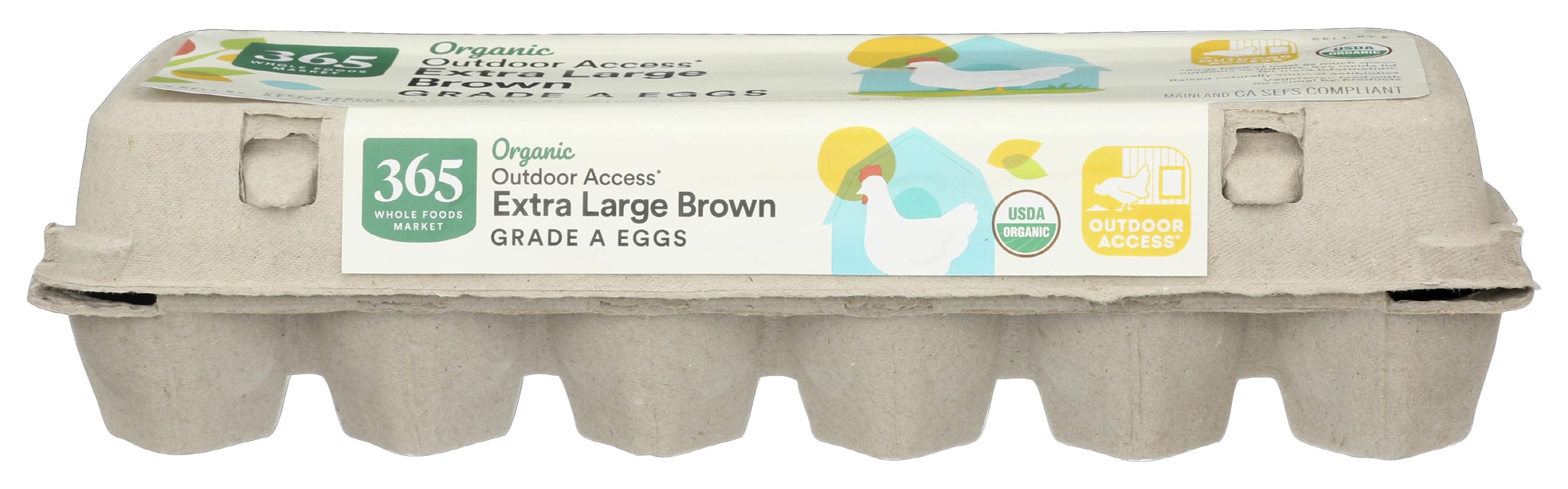 Organic Extra Large Brown Grade A Eggs 12 Count, 12 ct