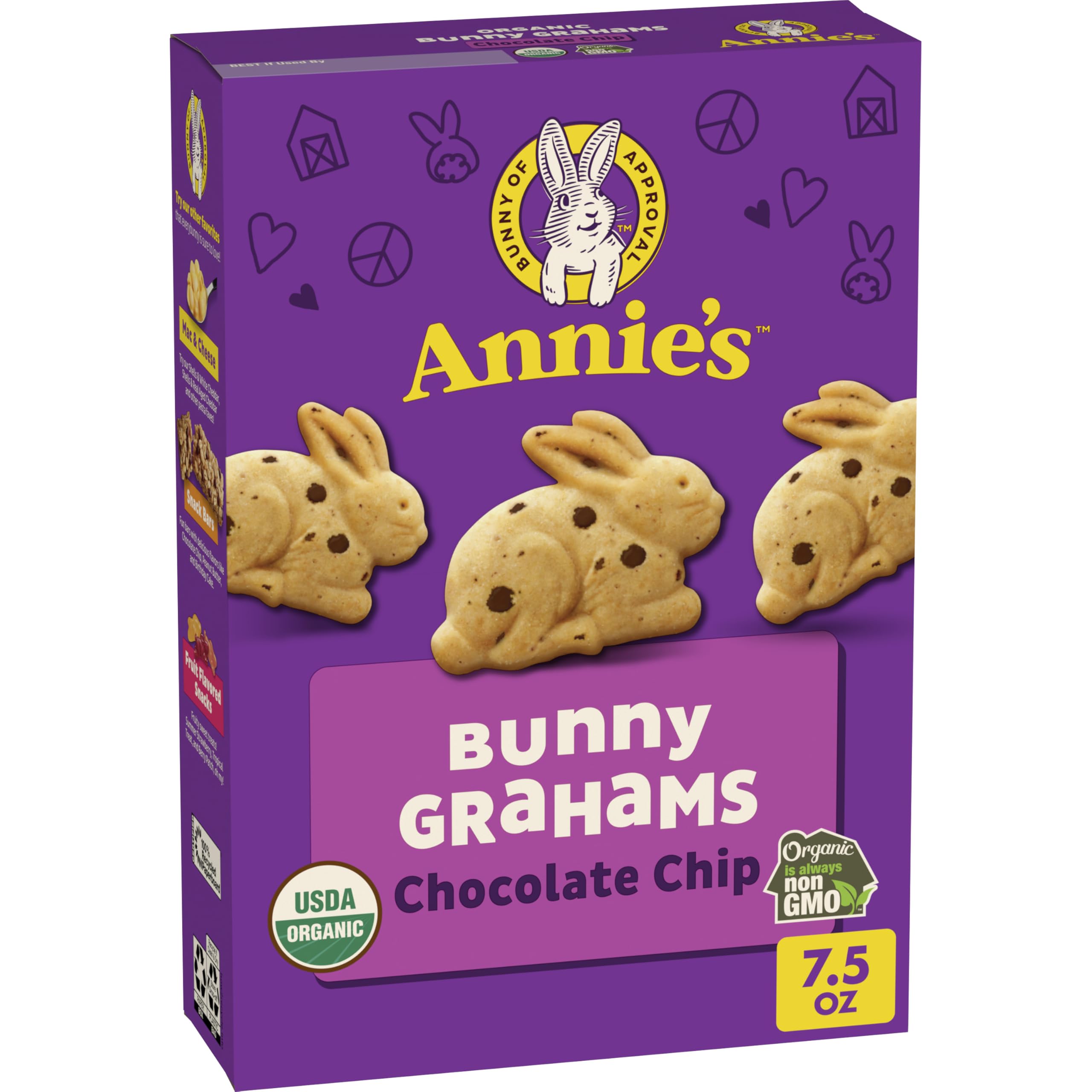 Annie's Organic Chocolate Chip Bunny Grahams, Non-GMO, 7.5 oz