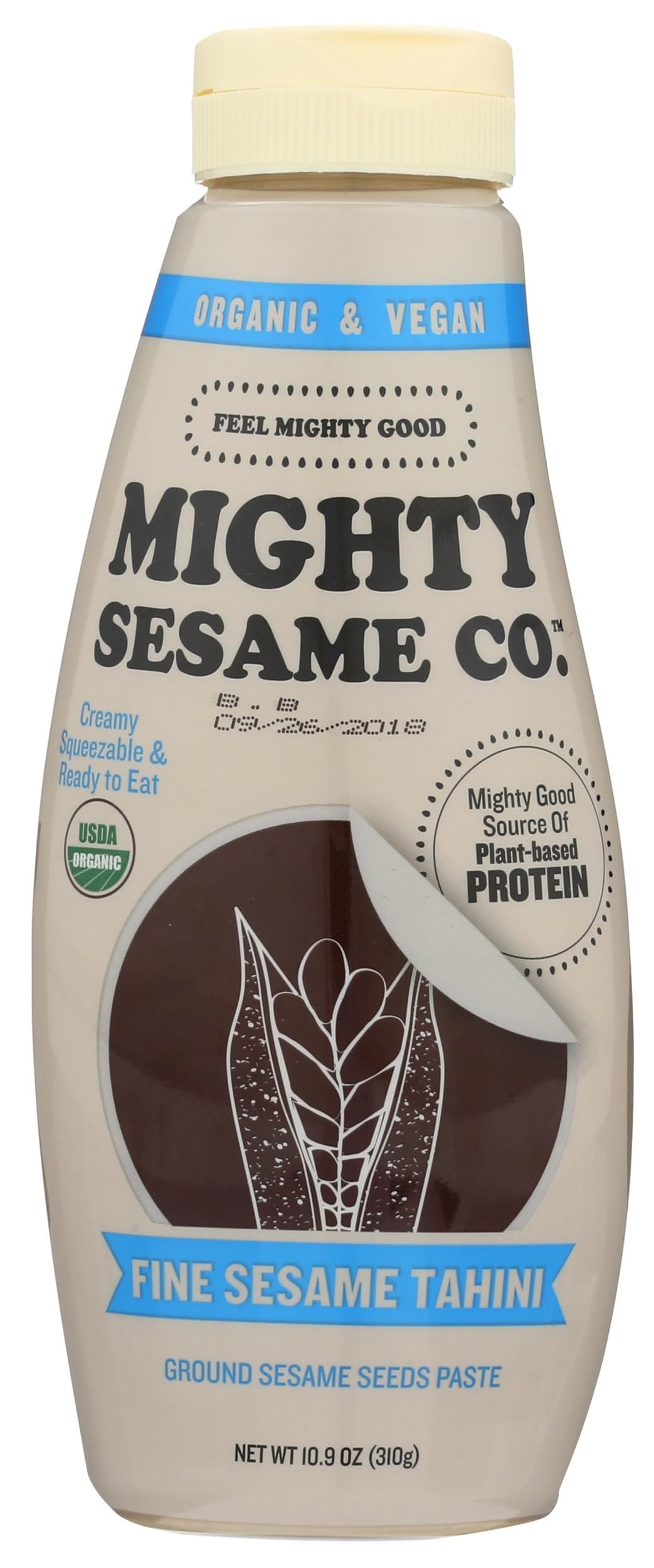 Mighty Sesame Paste Seasame Organic Thahini, 10.9 oz