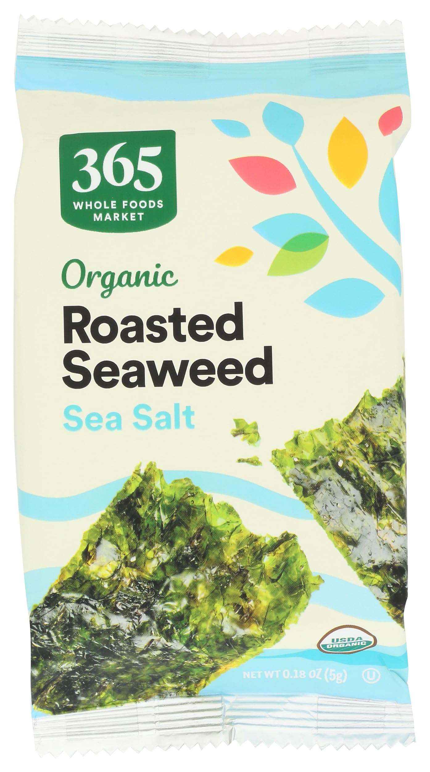 365 By Whole Foods Market Organic Sea Salt Roasted Seaweed, 0.18 Oz
