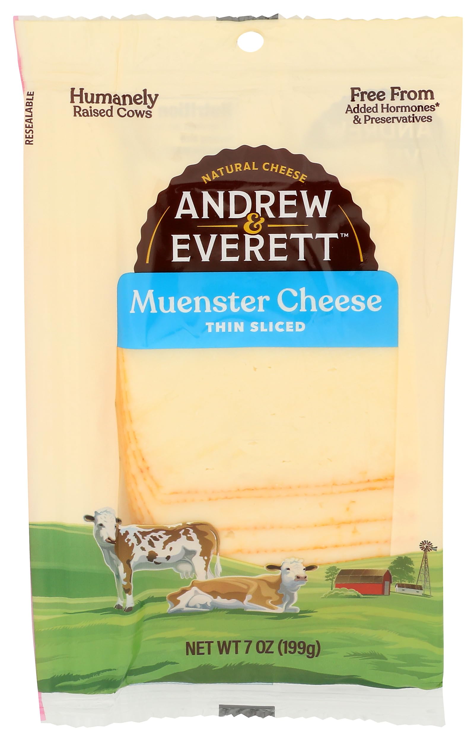 Thin Sliced Muenster Cheese, 7 oz