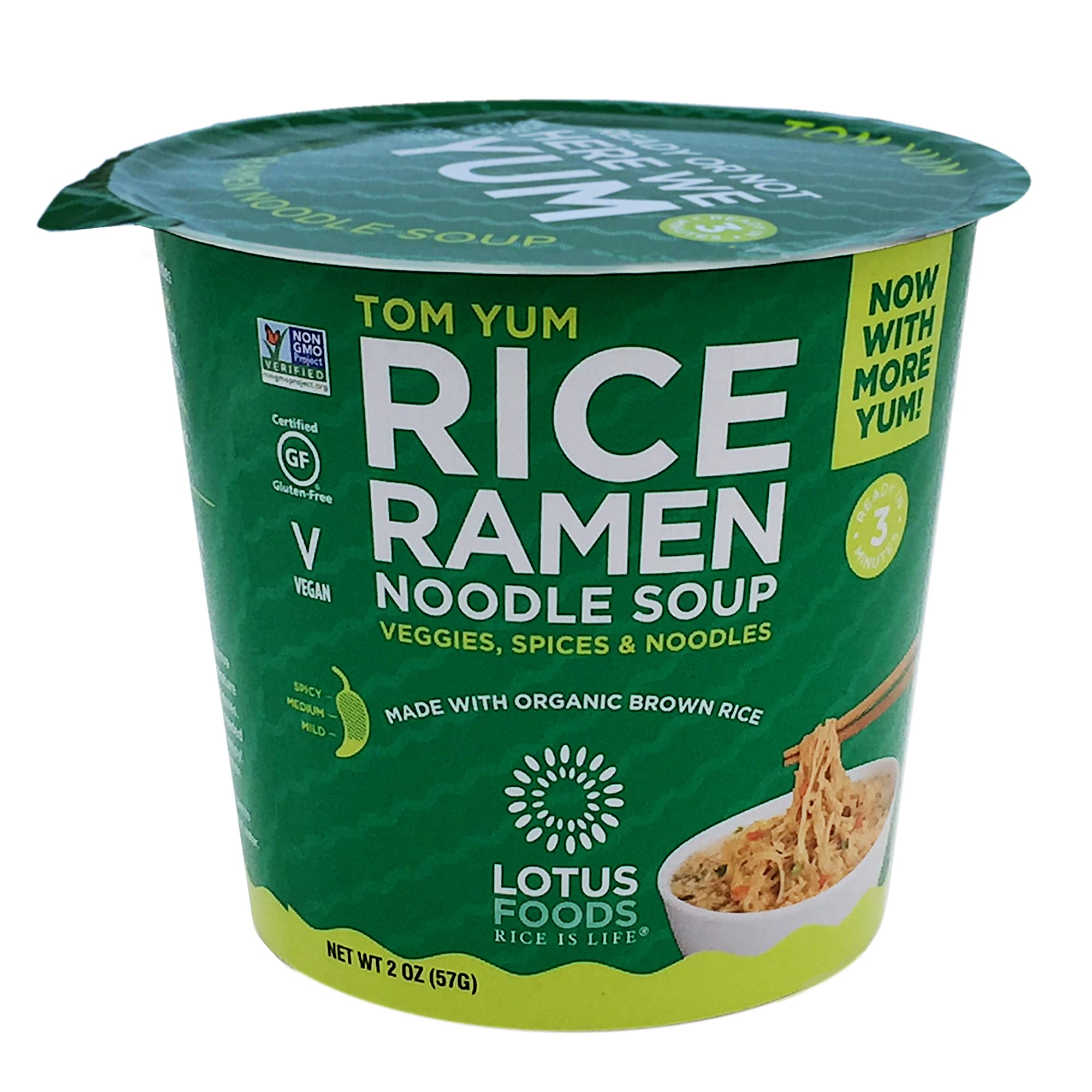 Tom Yum Rice Ramen Soup Cup, 2 Ounce