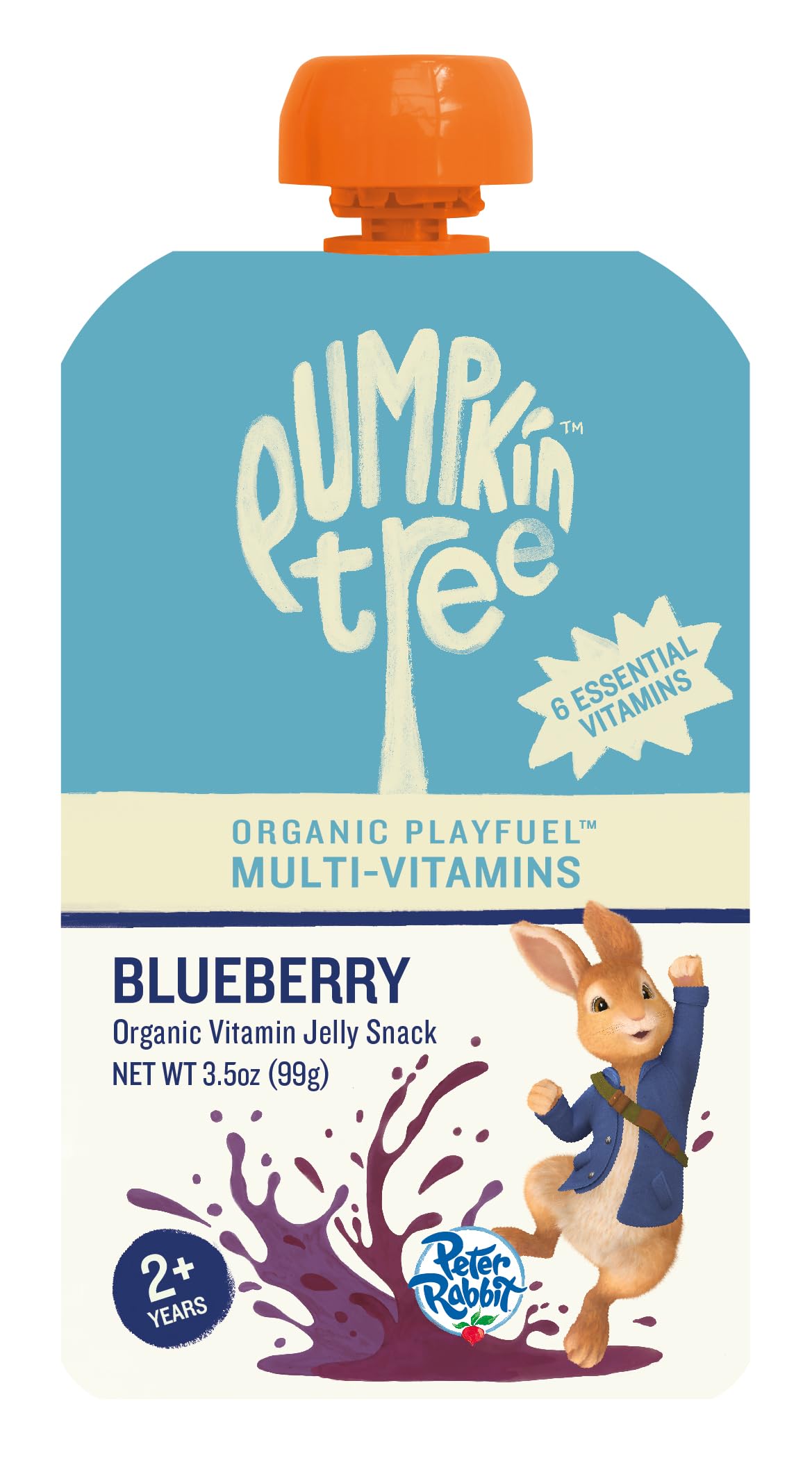 Peter Rabbit Organics Organic Bouncy Berry Multi-Vitamin Pouch, 3.5 OZ