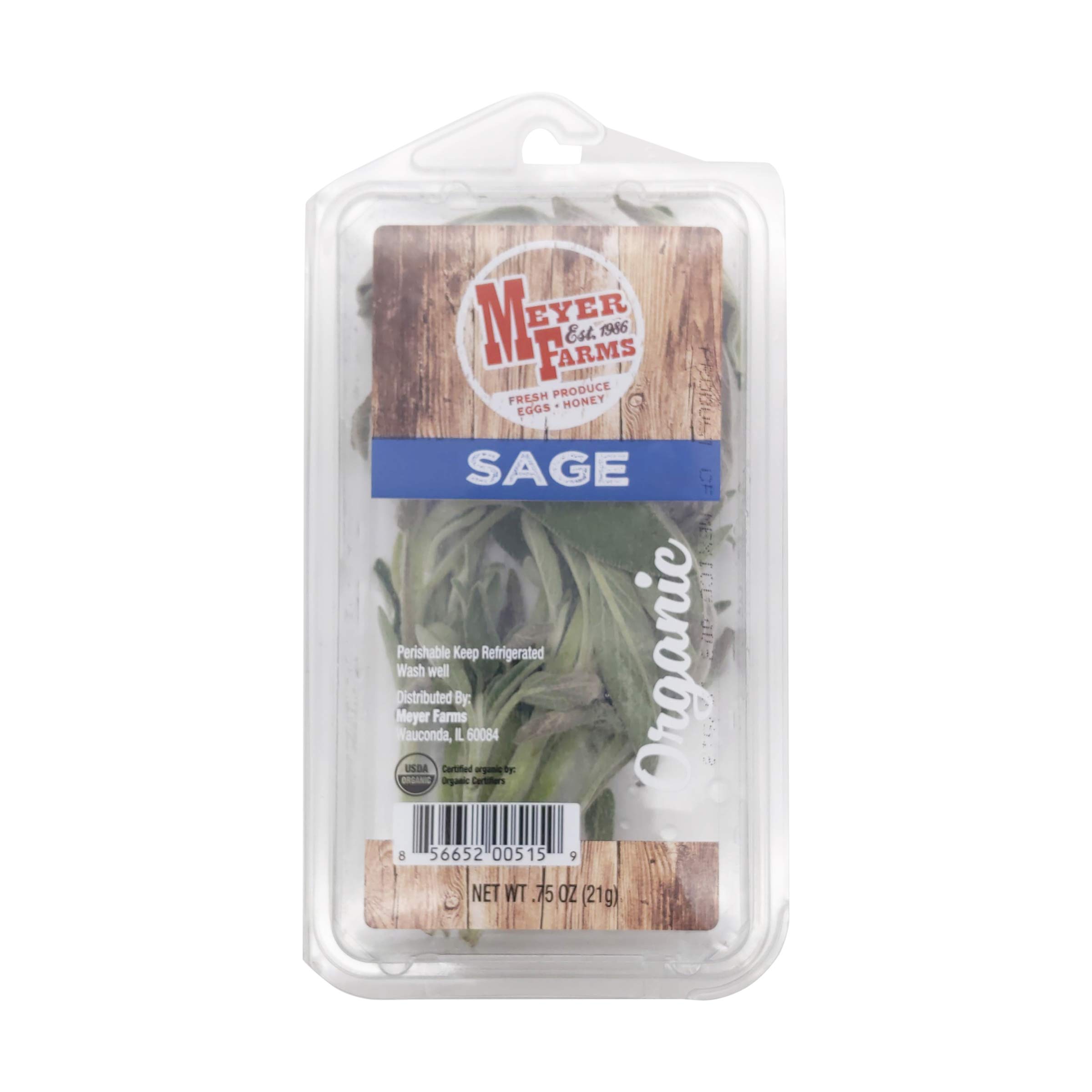 Meyer Farms, Herb Sage Organic, 0.75 Ounce