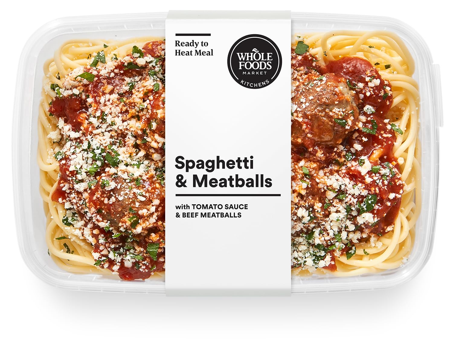 Whole Foods Market Kitchens Spaghetti & Beef Meatballs Meal, 14 OZ