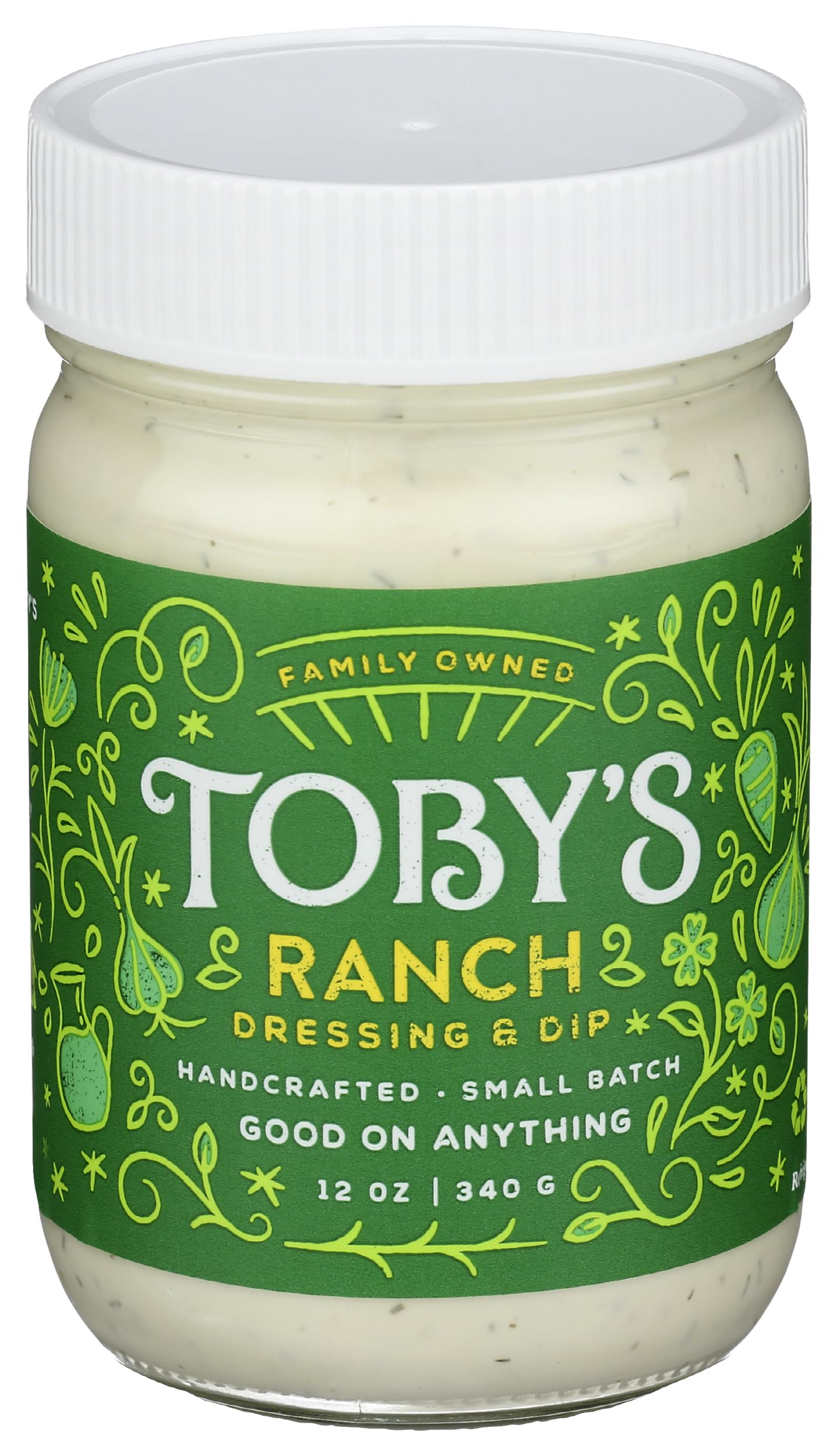 Tobys Dressing Dip Ranch, 12 Ounce