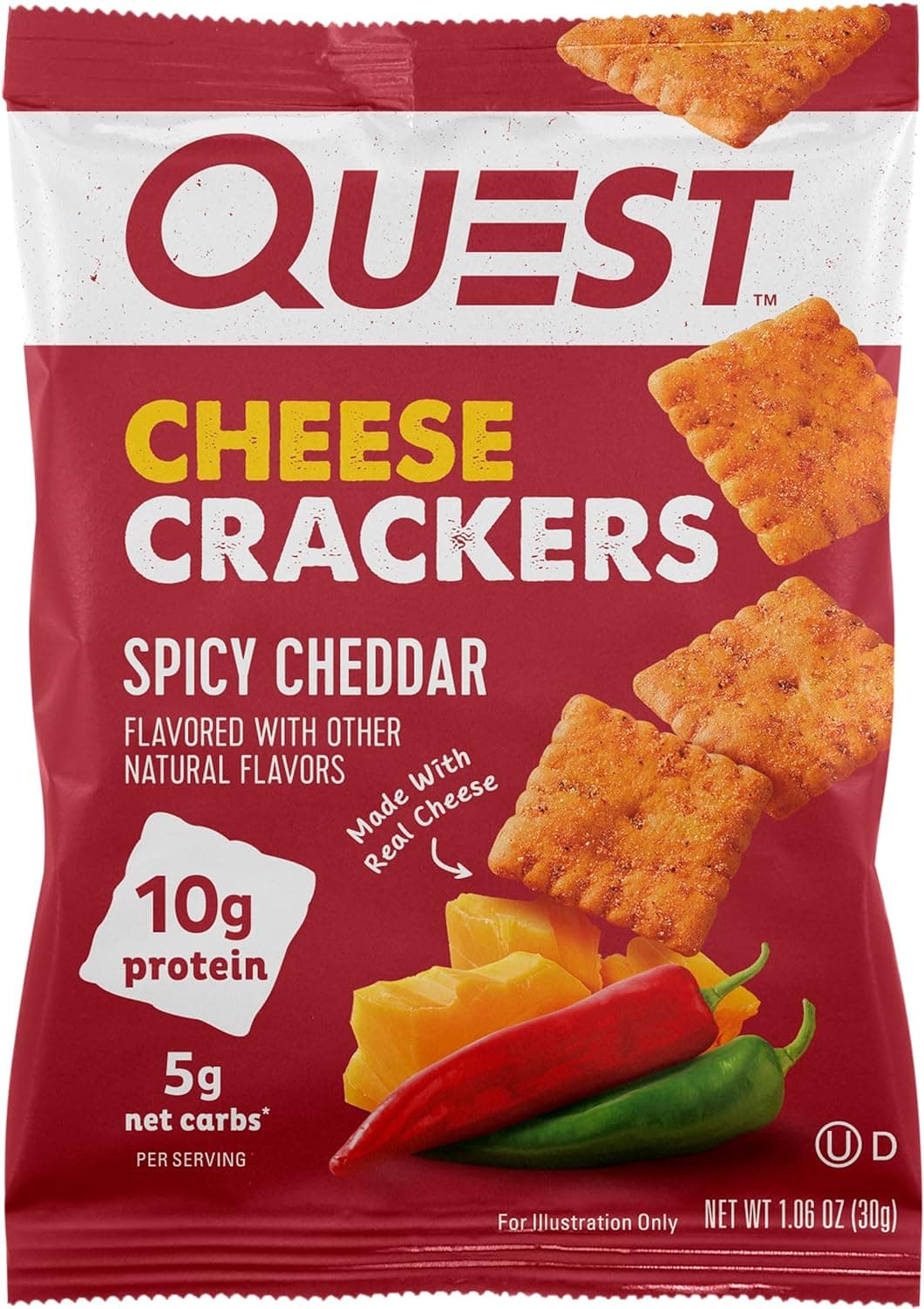 Quest Nutrition Cheese Crackers (Spicy Cheddar Blast)