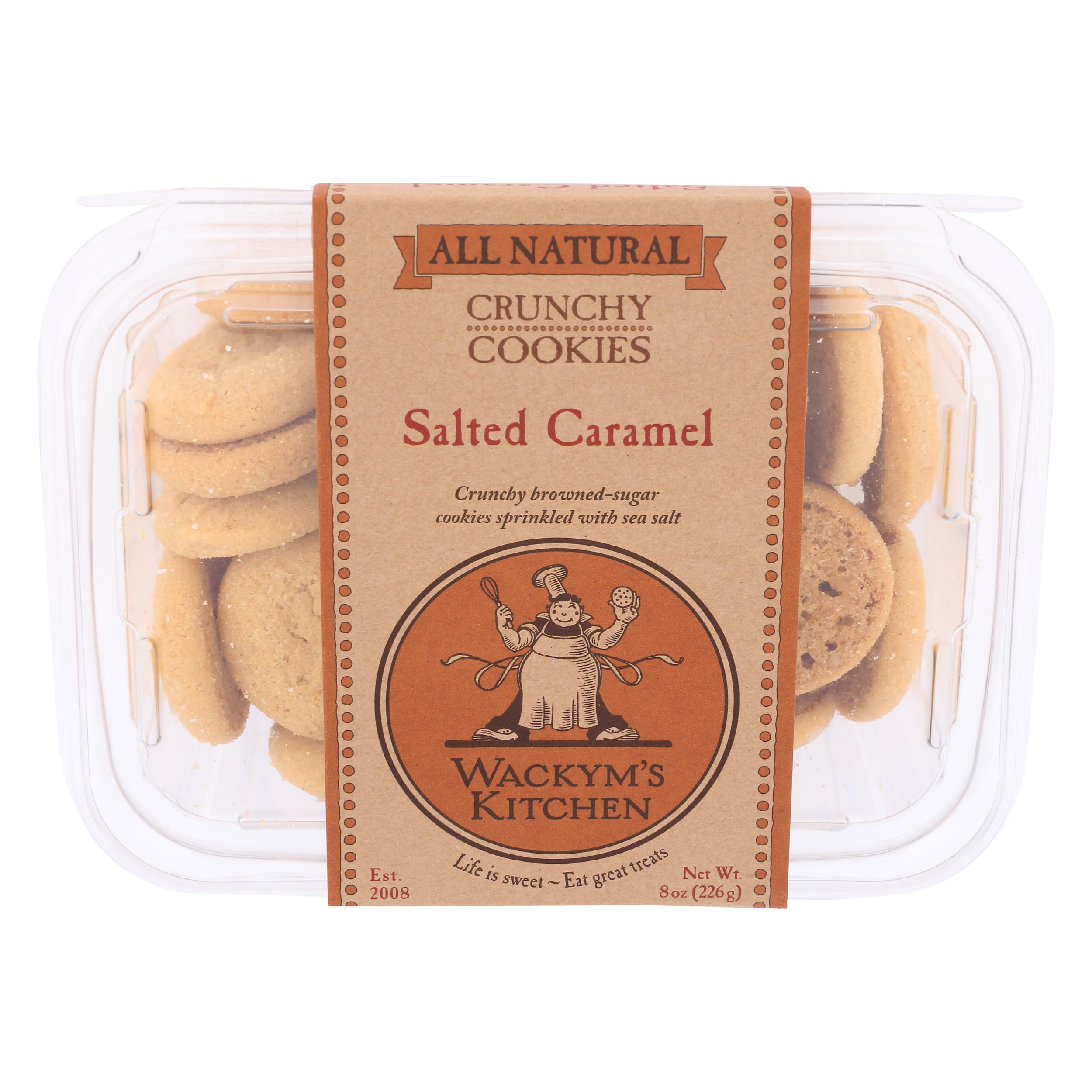Wackym's Kitchen, Cookie Salted Caramel, 8 Ounce