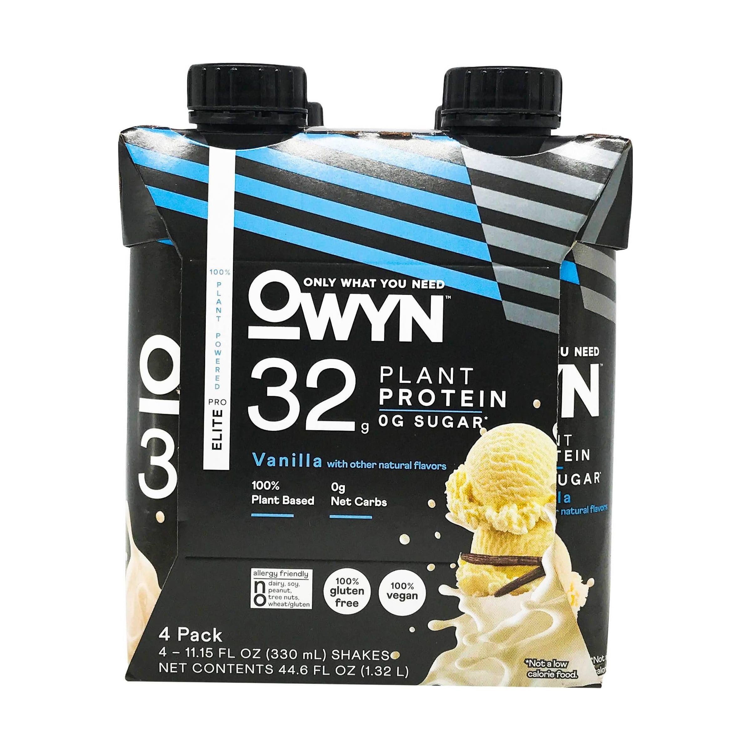 Owyn, Shake Protein Plant Elite Vanilla, 11.15 Fl Oz, 4 Pack
