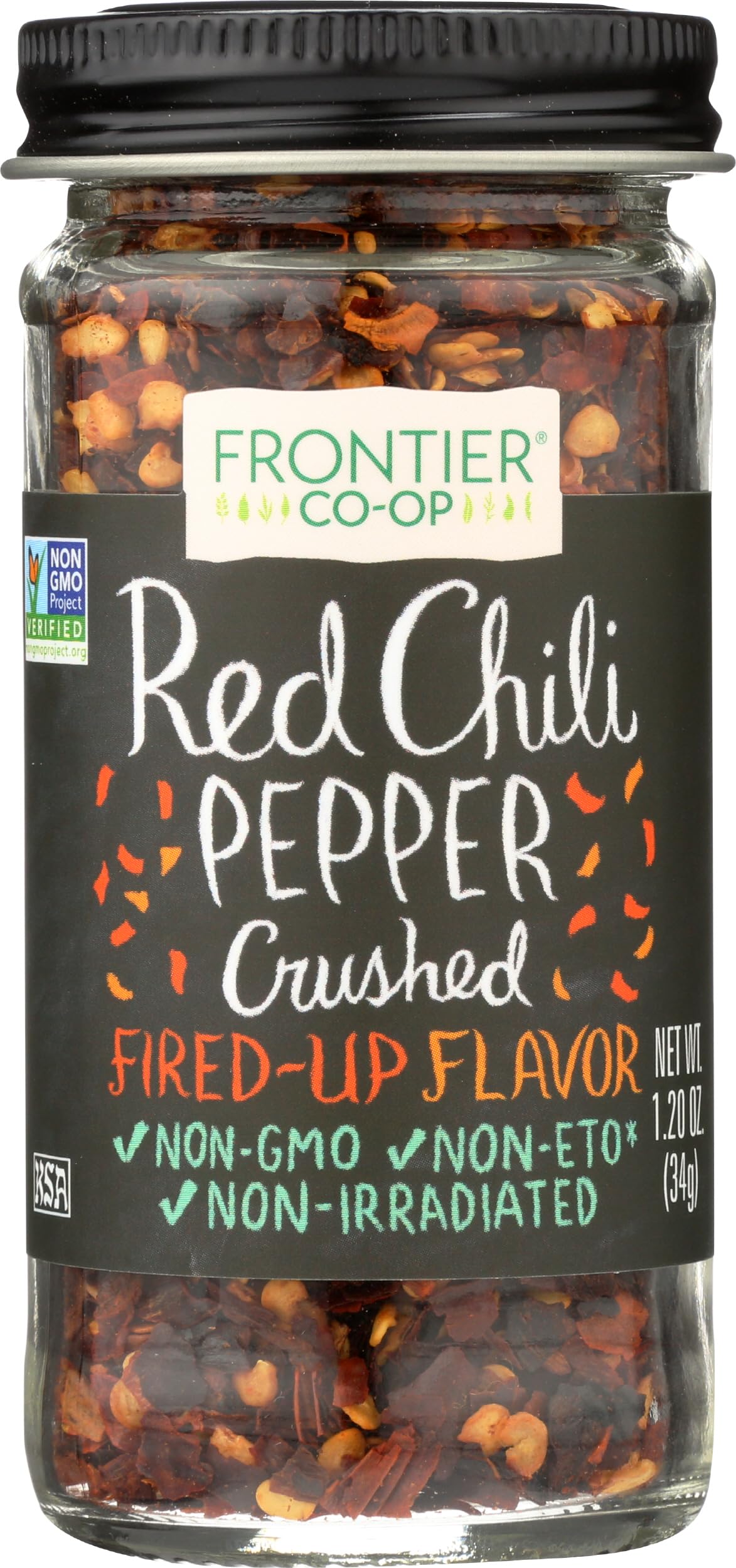 Frontier Co-op Ground Red Cayenne Chili Pepper 15,000 Hu, 1.2 Ounce Bottle, Turn Up The Heat in Your Ethnic Recipes, Kosher