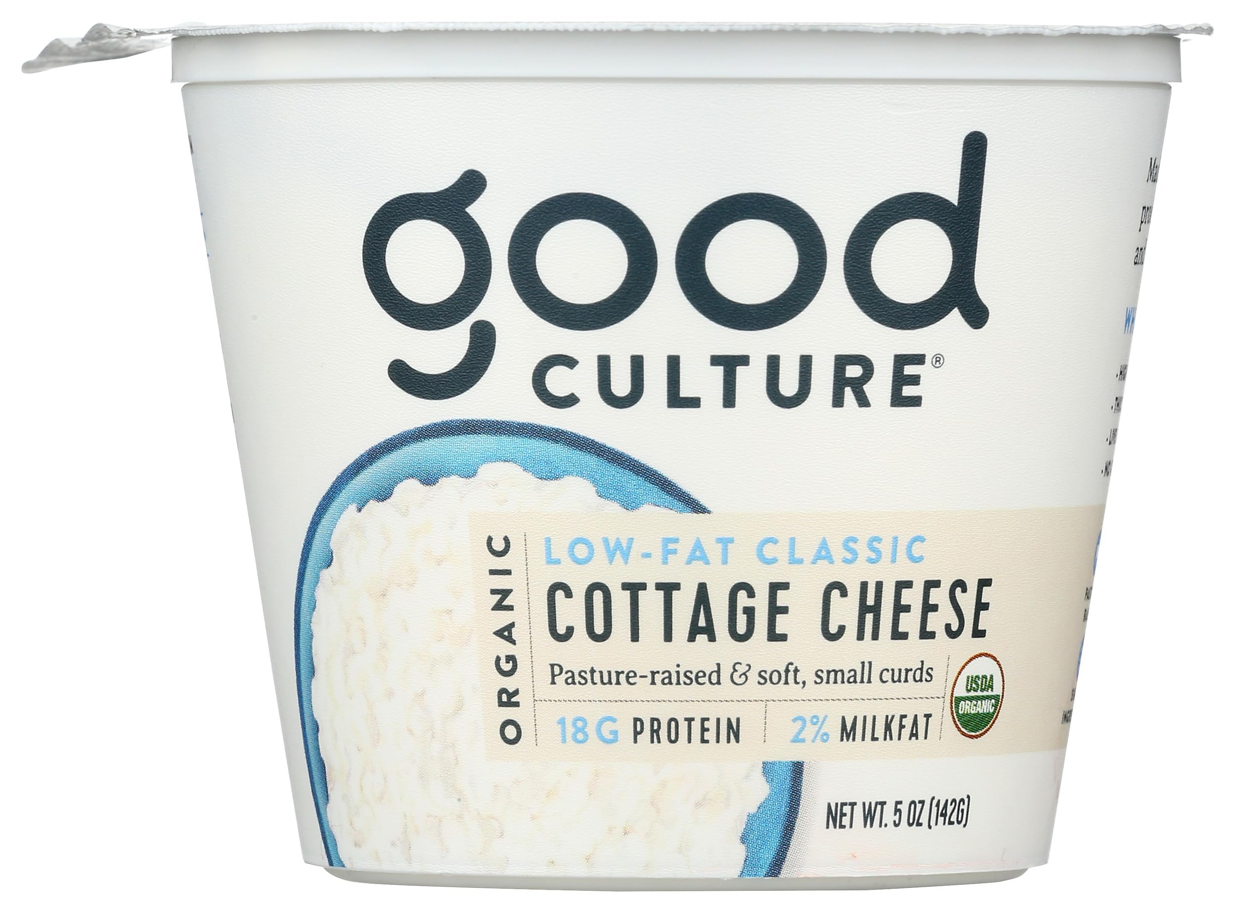 Organic Low Fat Cottage Cheese - Classic 2%, 5.3 Ounce