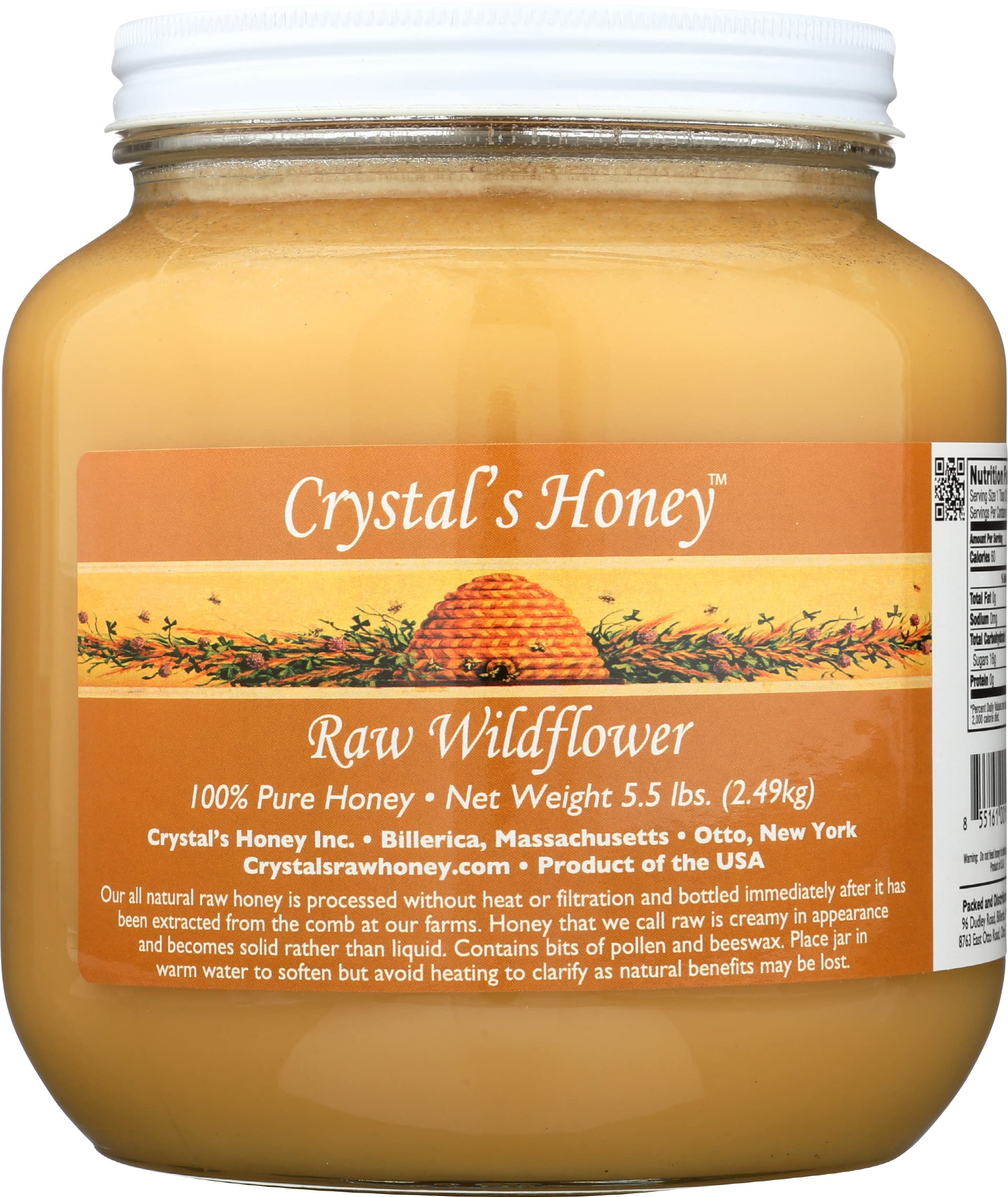 HUAYAN Crystals Honey Raw Honey, 88 OZ