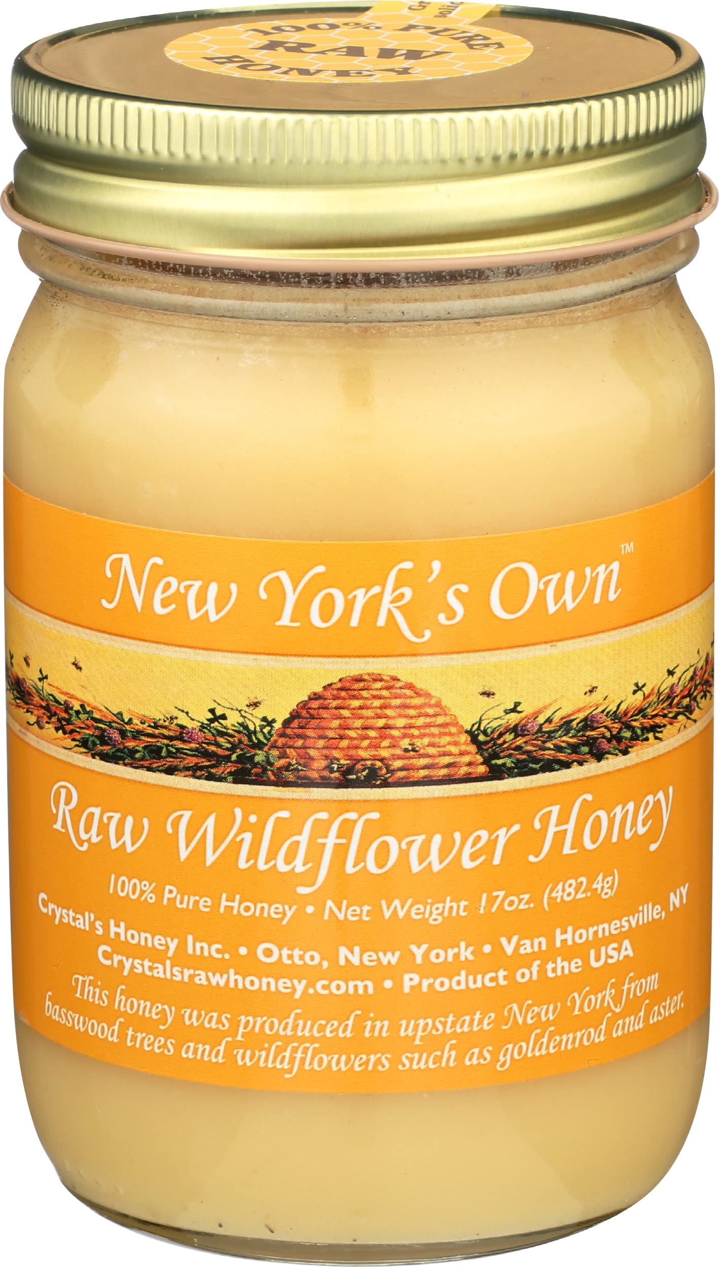 Raw Wildflower Honey (New York Wildflower, 17 oz.)
