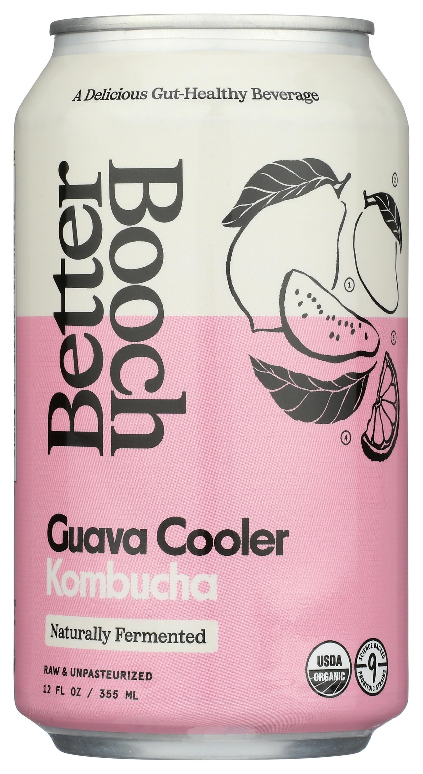 Kombucha Guava Cooler Organic, 12 Fl Oz