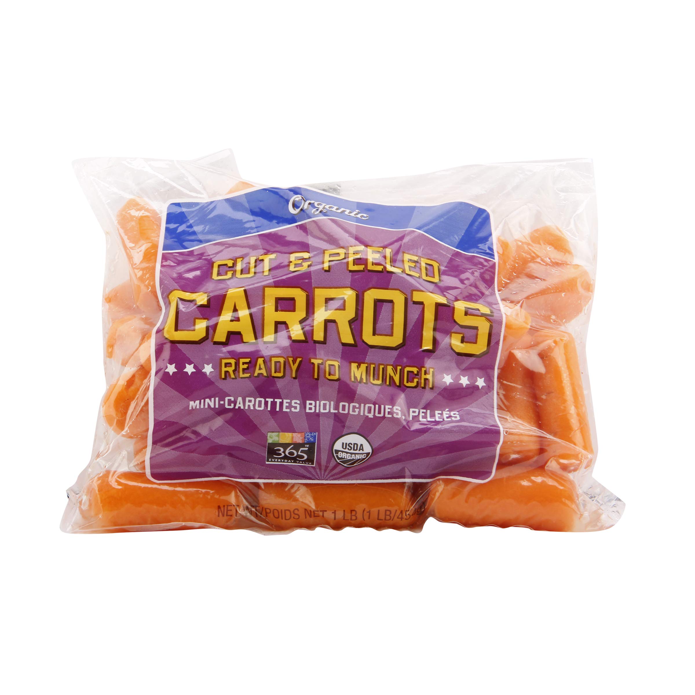 Carrot Baby Peeled Bag Organic, 16 Ounce