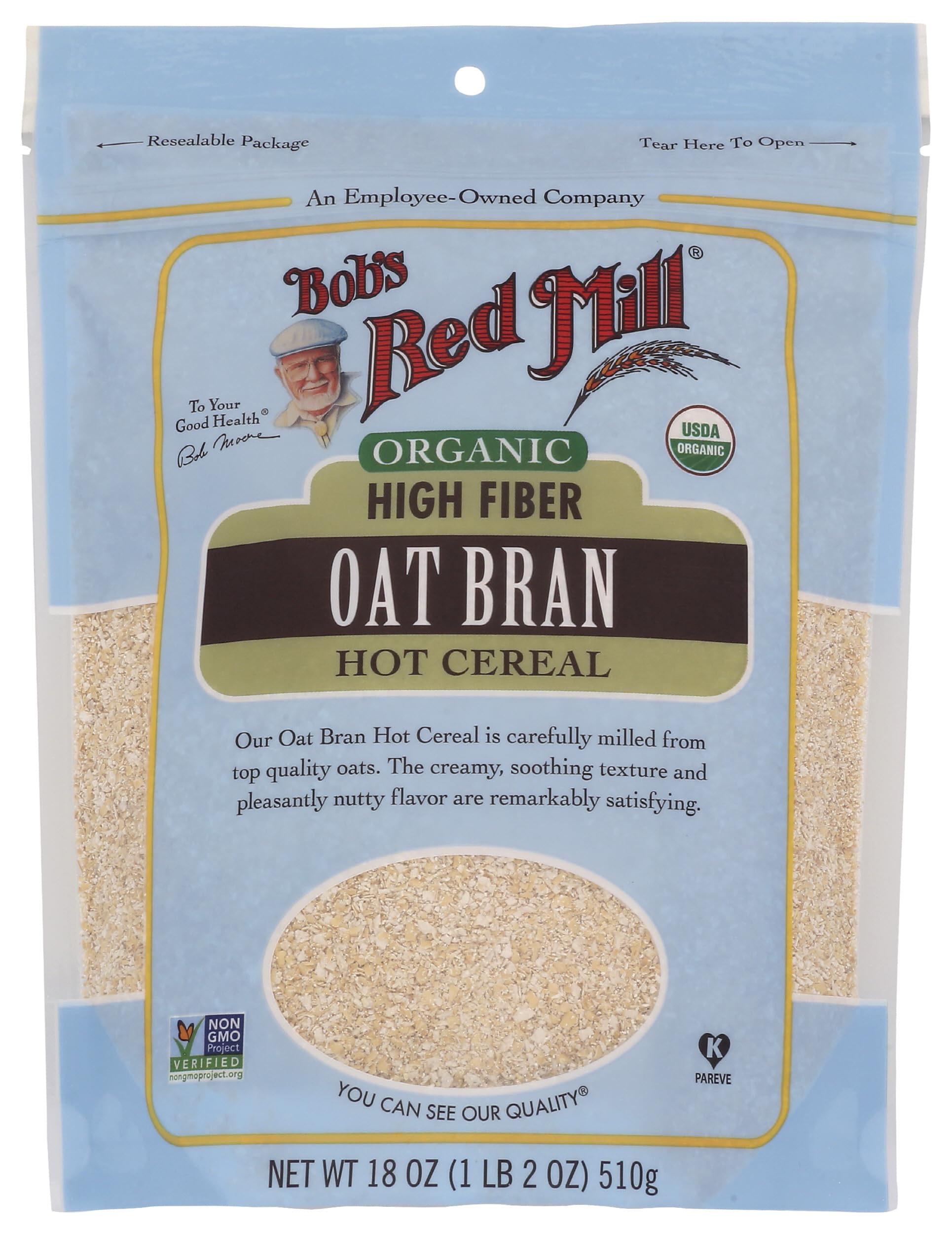 Bob's Red Mill Organic Oat Bran, 18oz