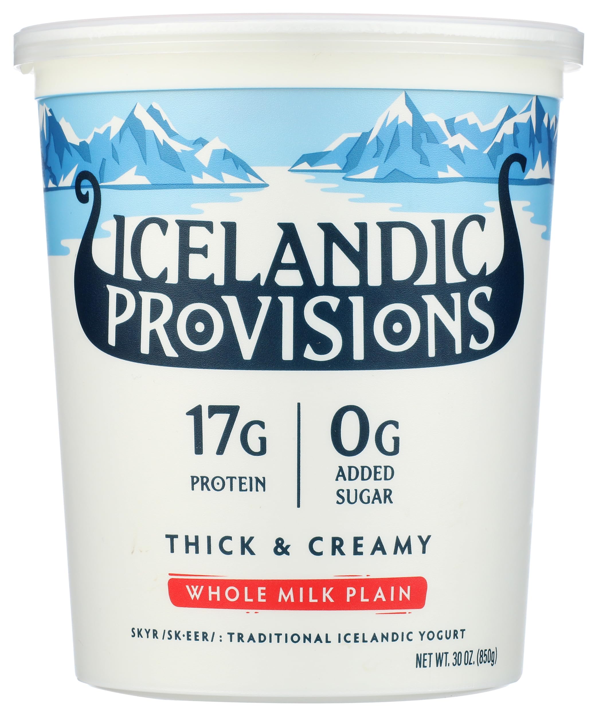 Yogurt Skyr Whole Milk Plain, 30 Ounce