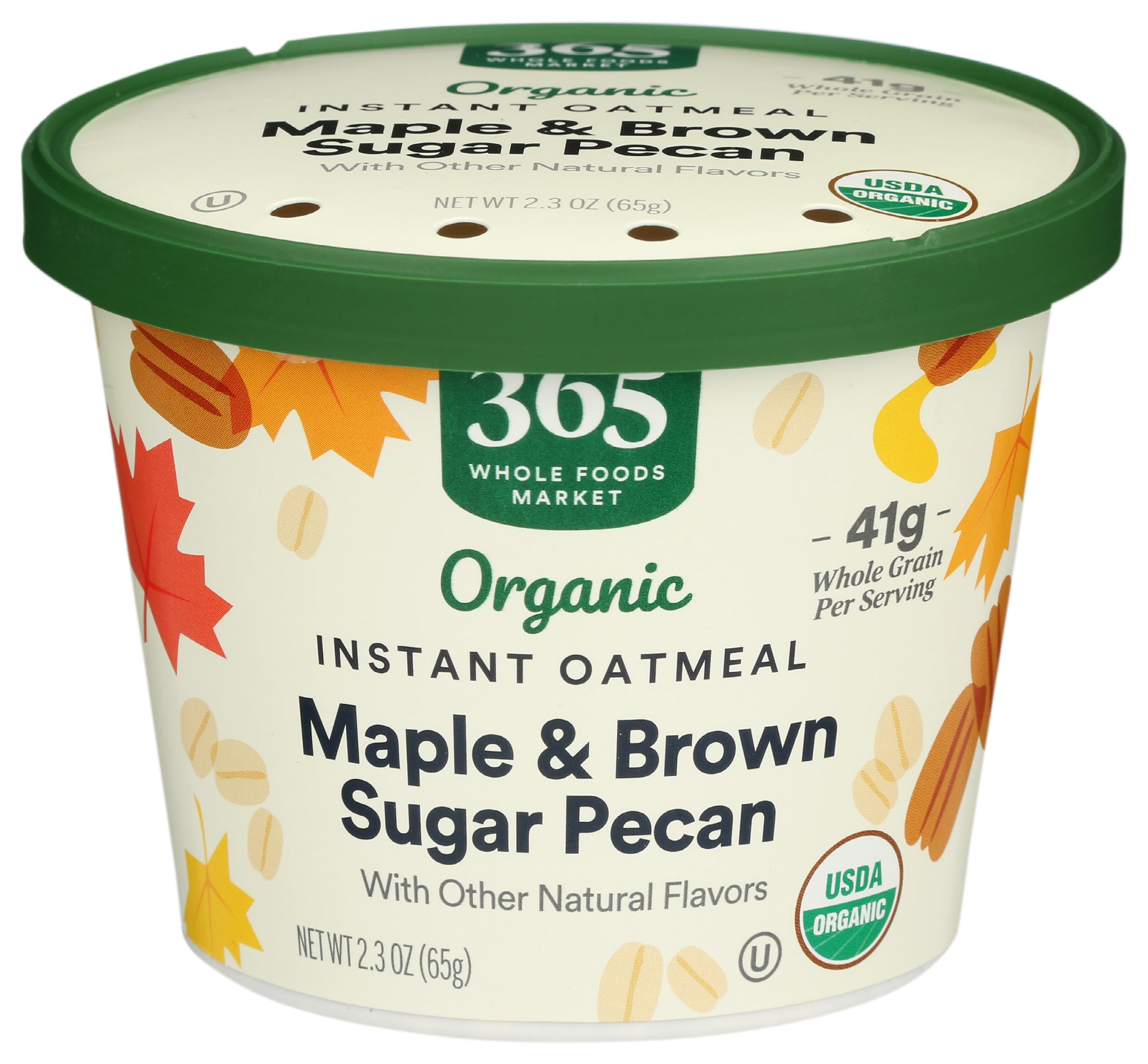 Organic Instant Oatmeal, Maple & Brown Sugar Pecan, 2.3 Ounce