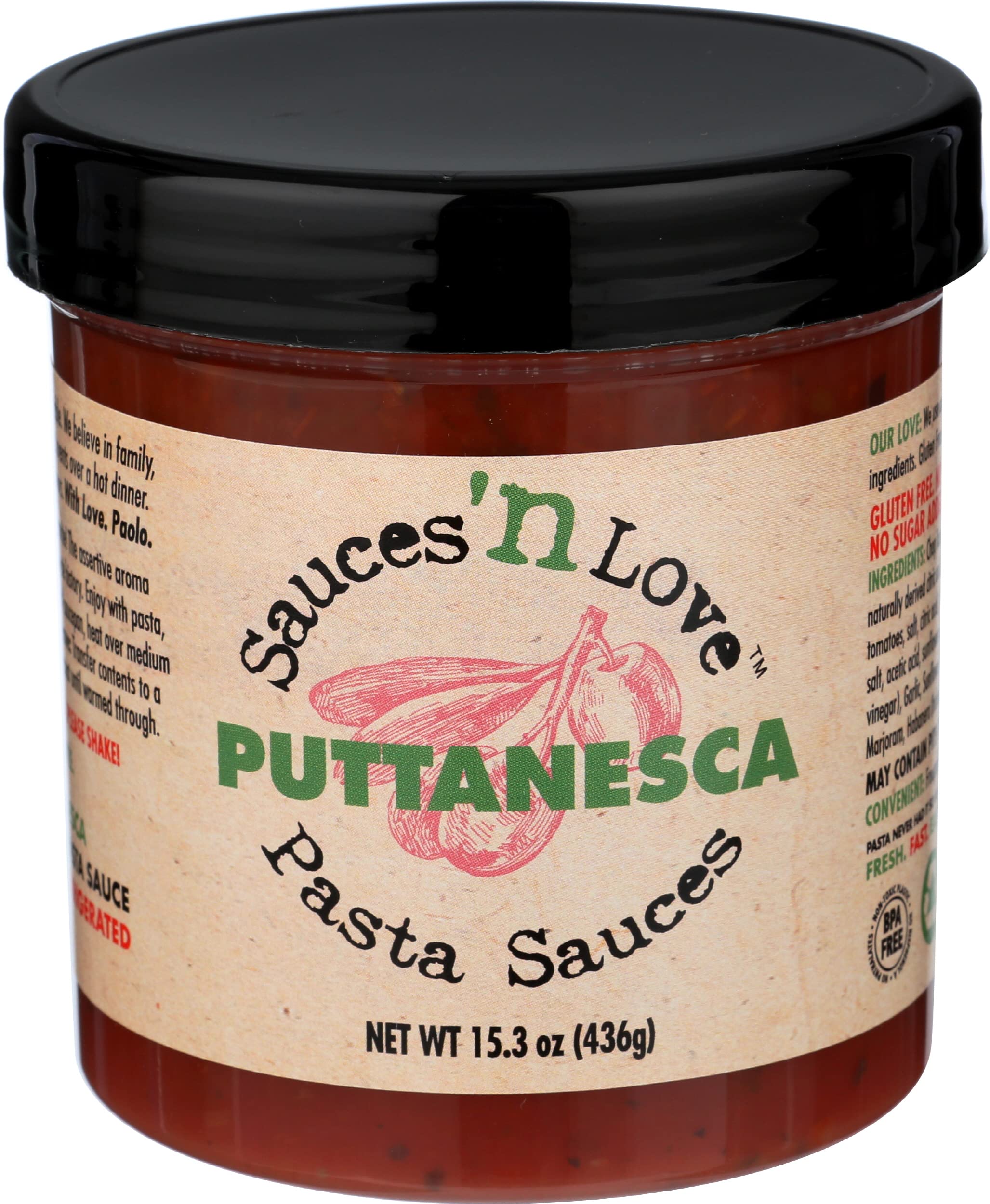 SAUCES N LOVE Puttanesca Sauce, 15.3 OZ