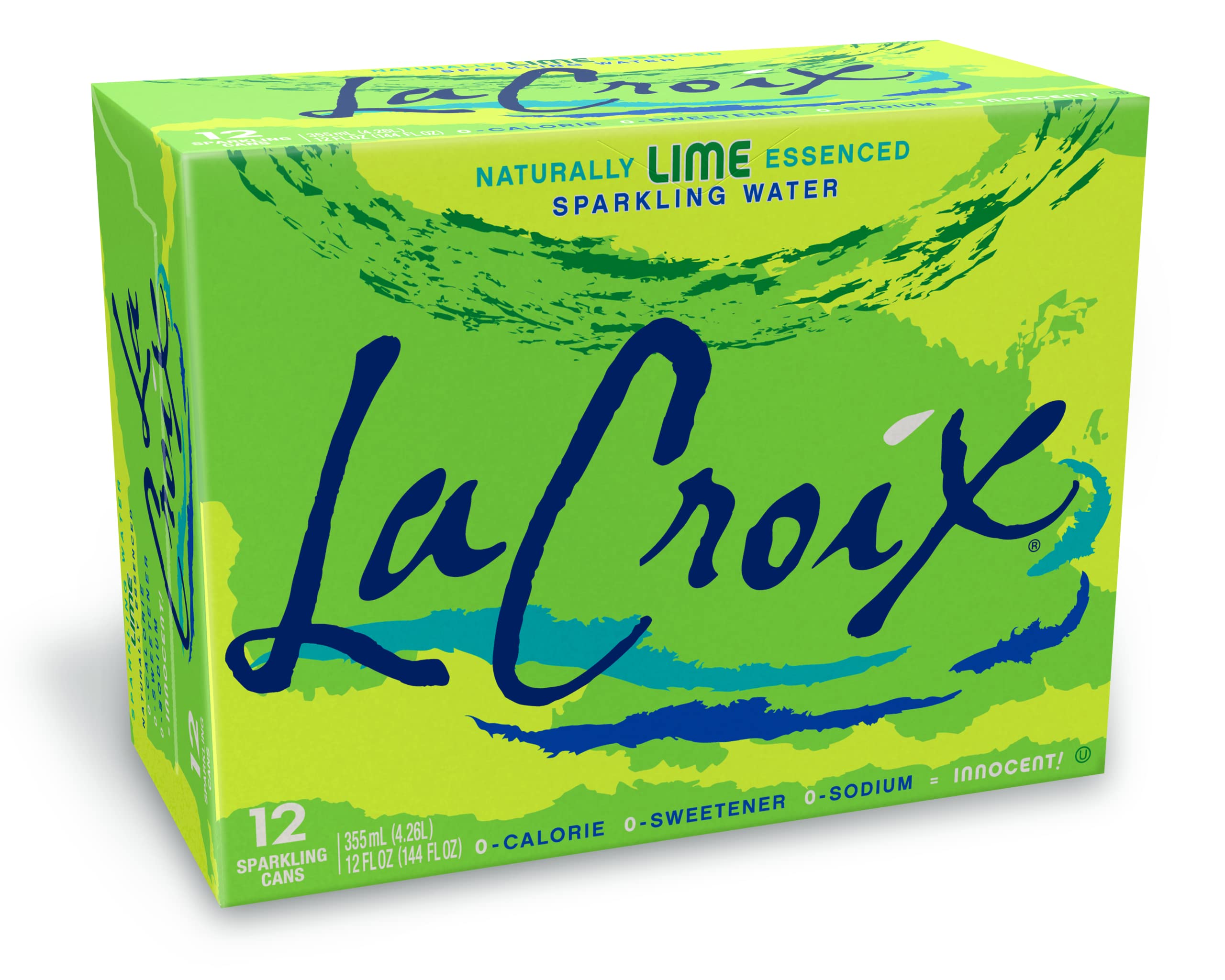 LaCroix, Sparkling Water, Lime, 12 oz, (pack of 12)