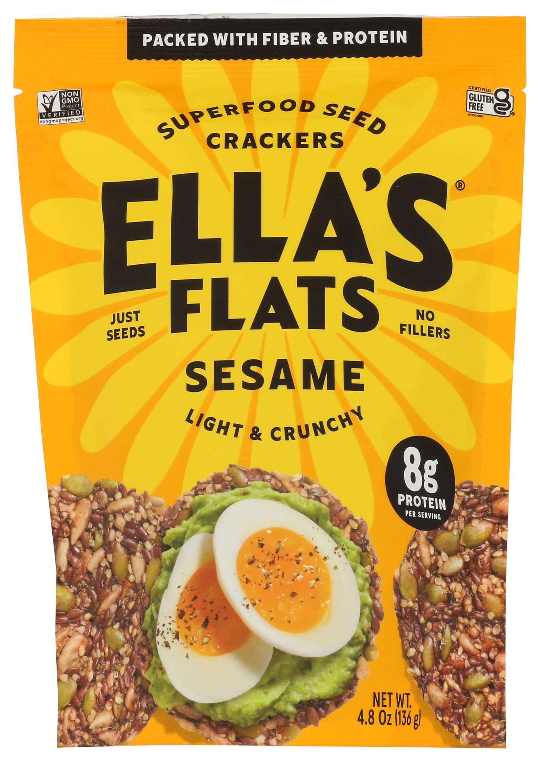 Ella's Flats Sesame Crisp, 4.8 OZ