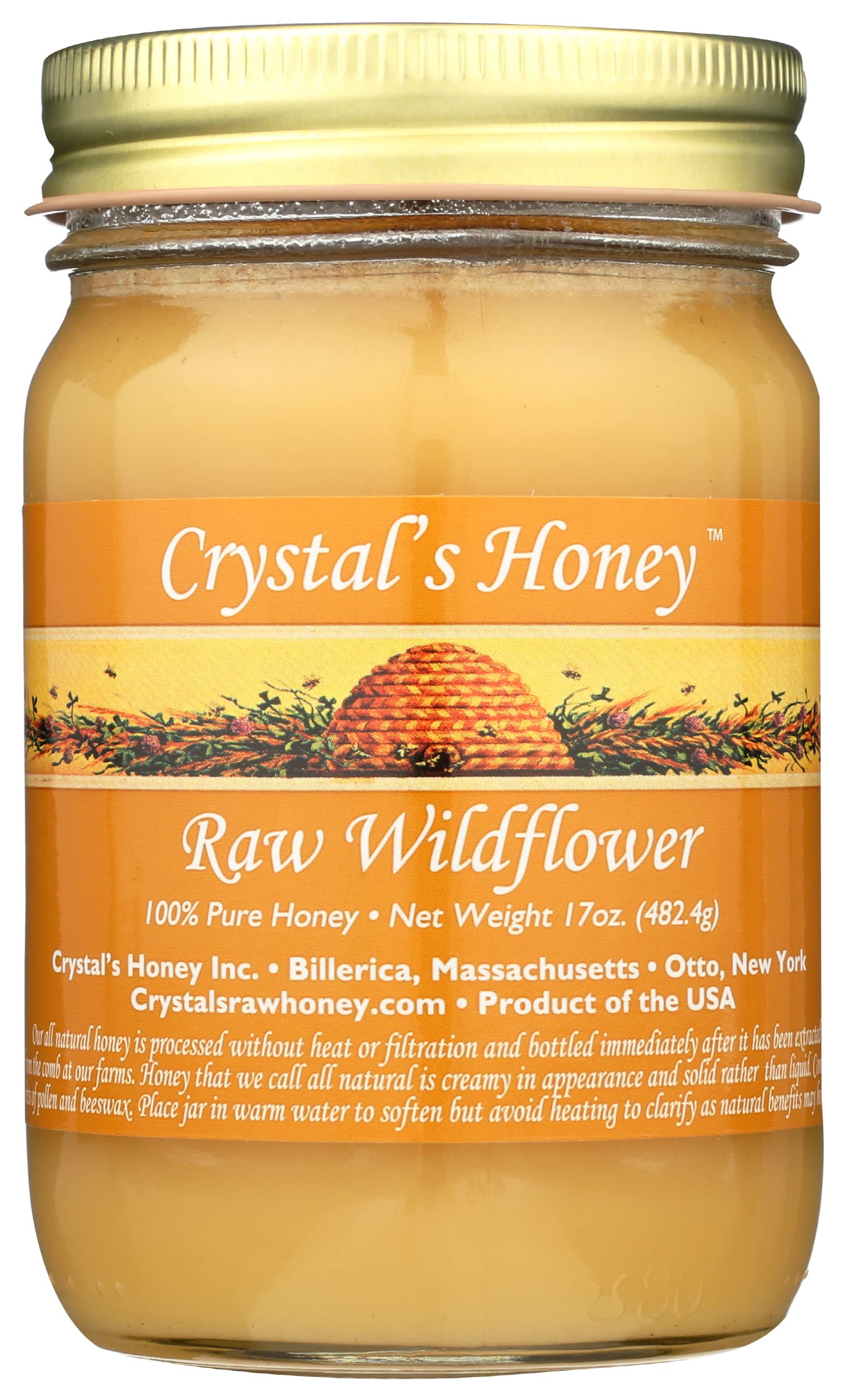 Crystals Honey Raw Honey, 17 OZ