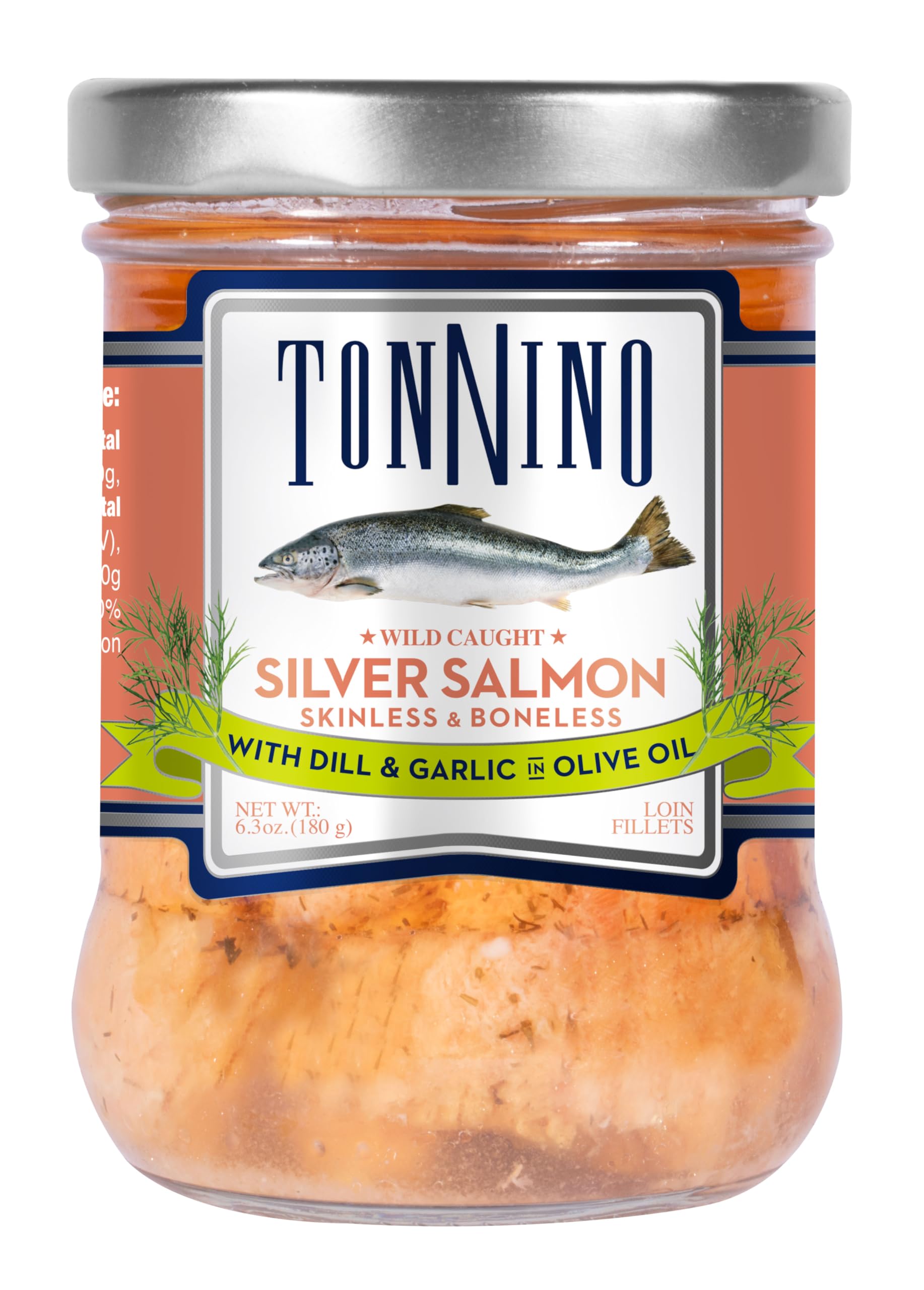 Salmon Fillets Silver Dill And Garlic Olive Oil, 6.3 Ounce